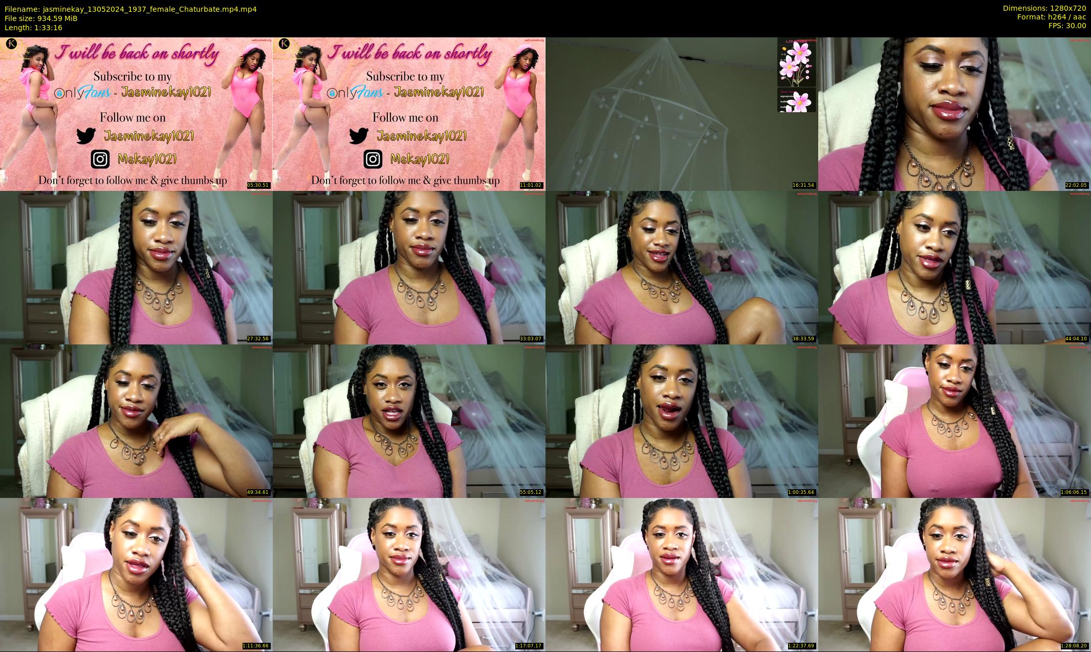 jasminekay — 94 minute Chaturbate female cam show recording, 720p, May 13, 2024