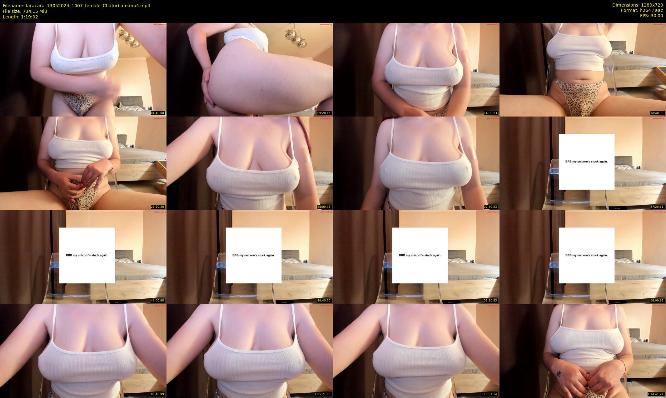 laracara — 80 minute Chaturbate female cam show recording, 720p, May 13, 2024
