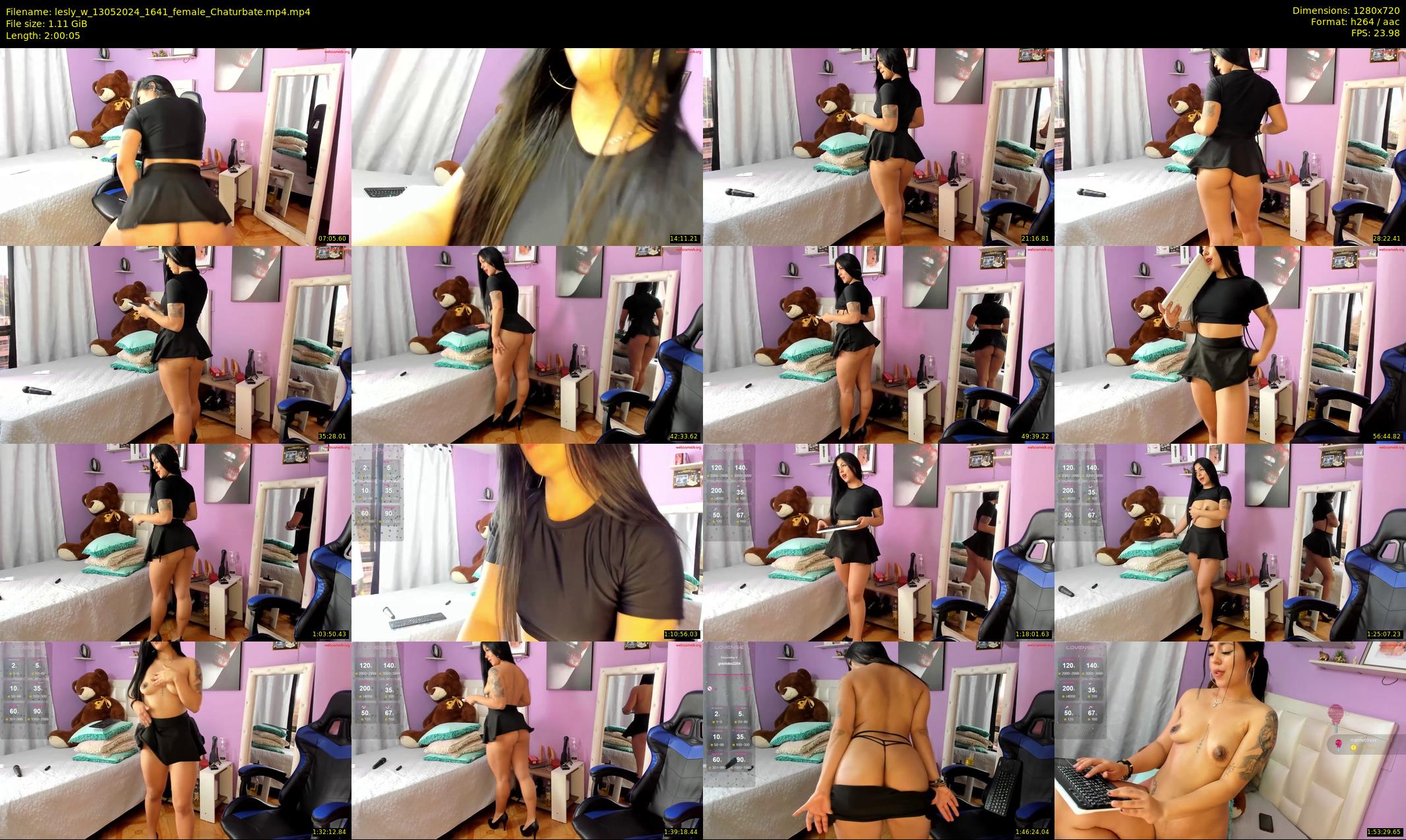 lesly_w — 121 minute Chaturbate female cam show recording, 720p, May 13, 2024