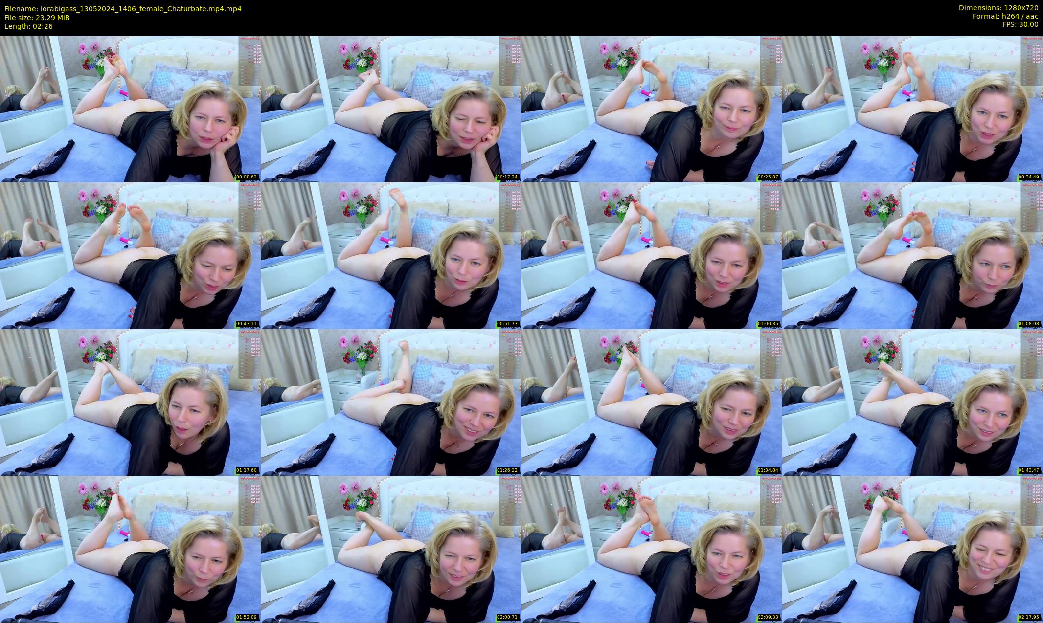 lorabigass — 3 minute Chaturbate female cam show recording, 720p, May 13, 2024