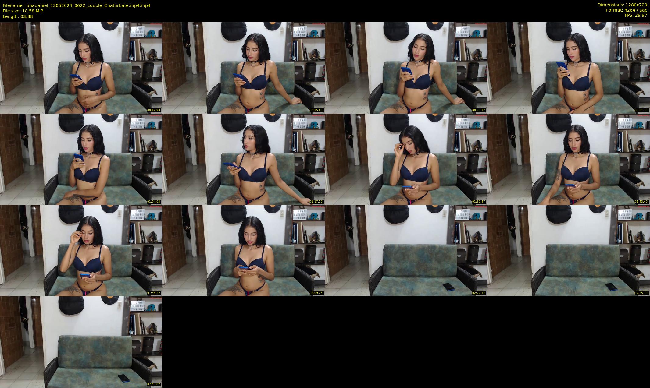 lunadaniel — 4 minute Chaturbate couple cam show recording, 720p, May 13, 2024