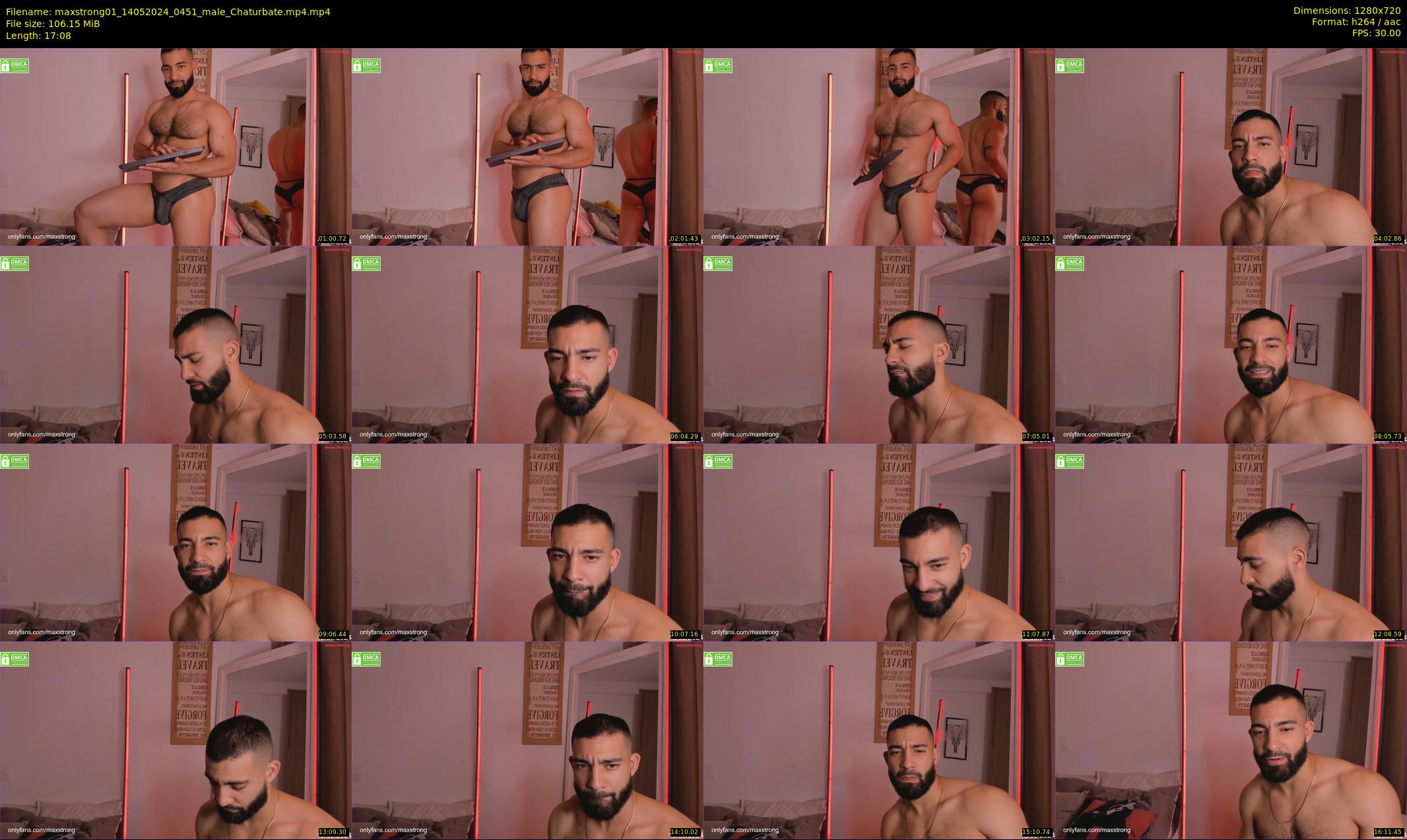 maxstrong01 — 18 minute Chaturbate male cam show recording, 720p, May 14, 2024