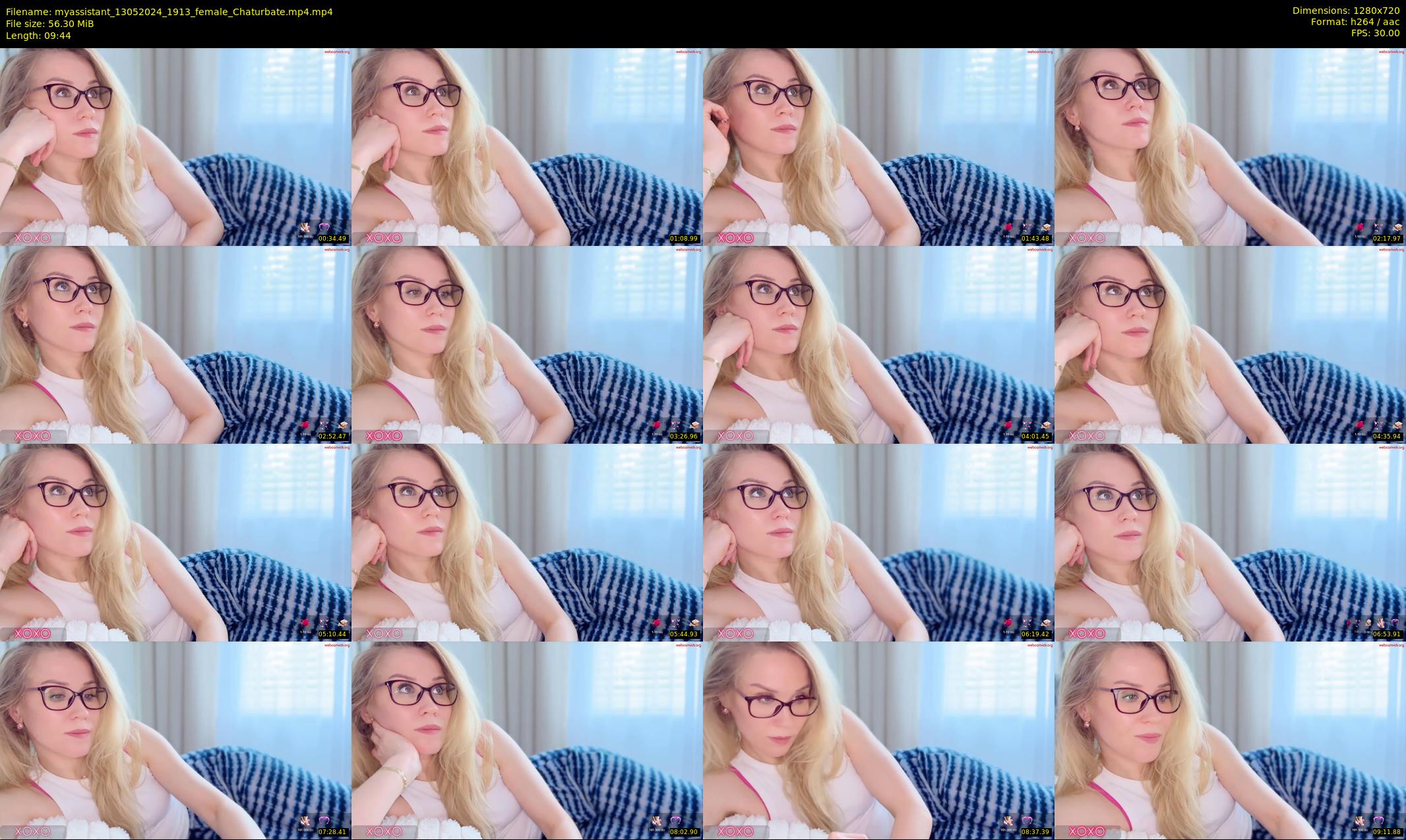 myassistant — 10 minute Chaturbate female cam show recording, 720p, May 13, 2024