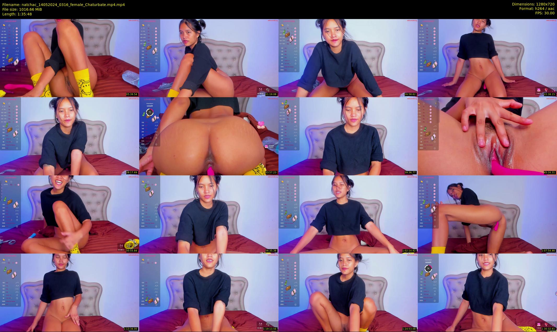 natchac — 96 minute Chaturbate female cam show recording, 720p, May 14, 2024