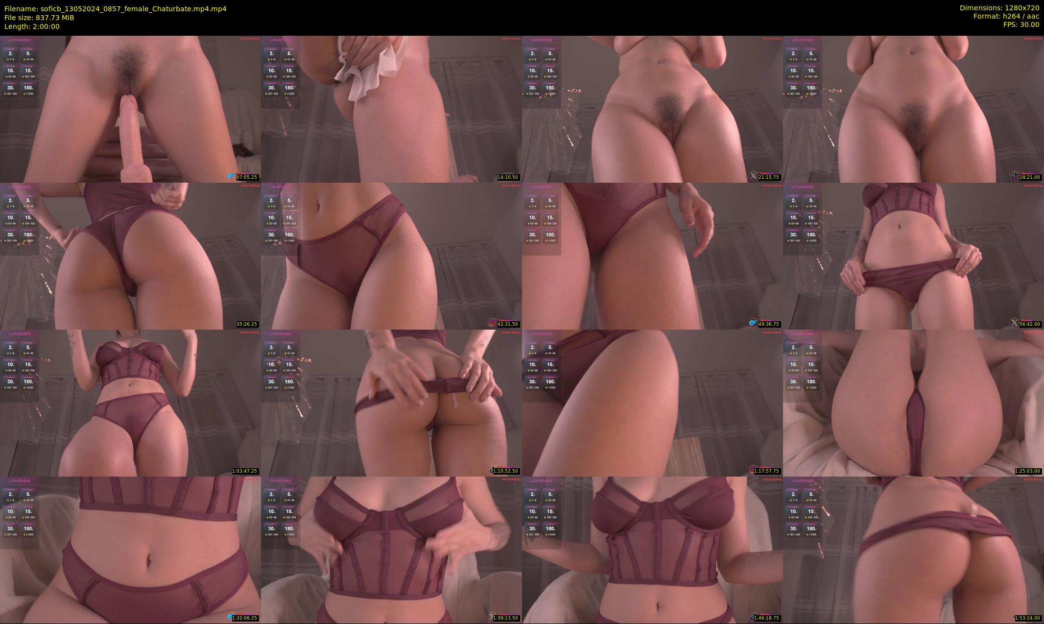 soficb — 120 minute Chaturbate female cam show recording, 720p, May 13, 2024