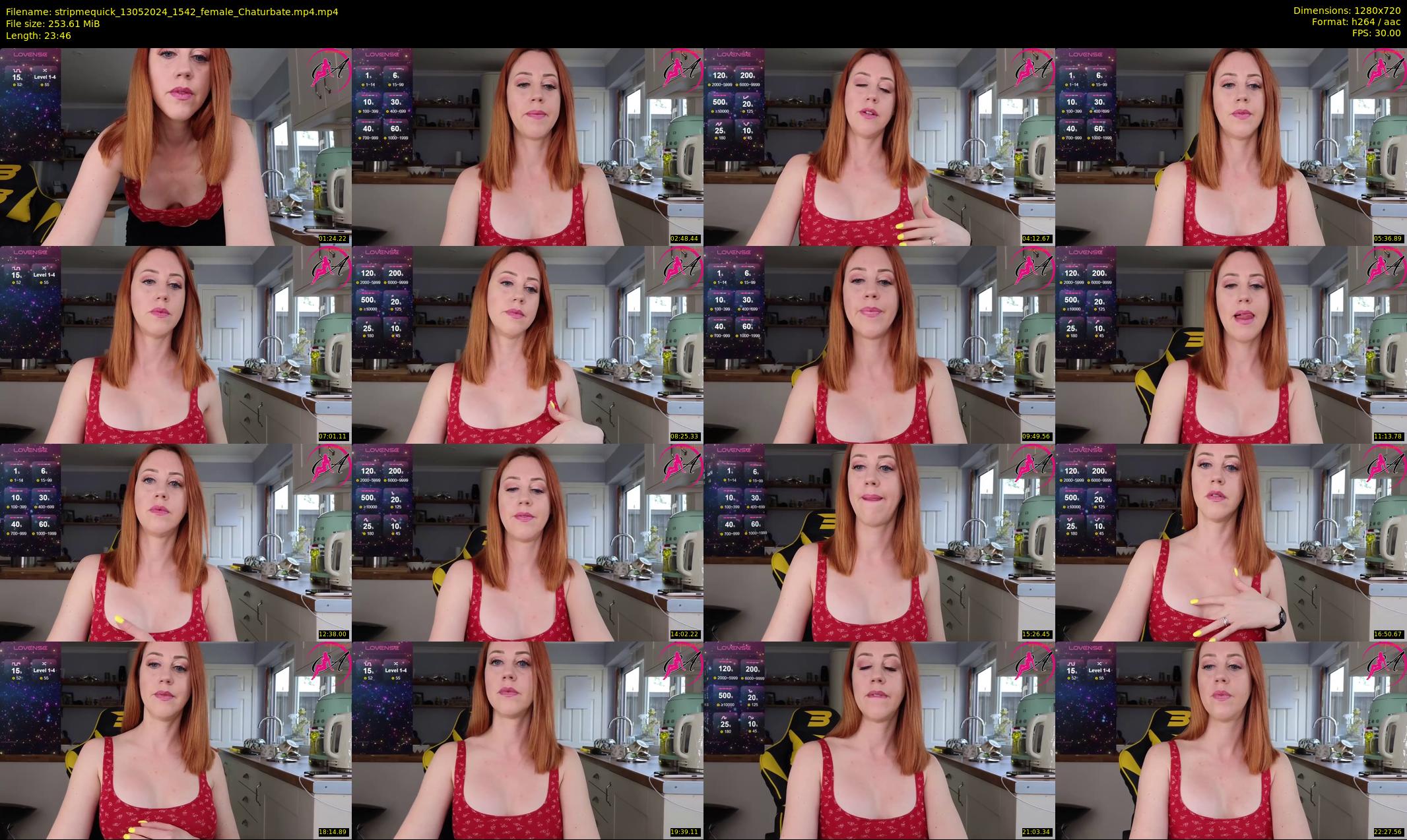 stripmequick — 24 minute Chaturbate female cam show recording, 720p, May 13, 2024
