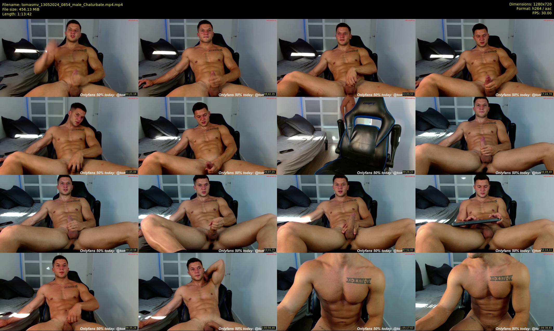 tomasmv — 74 minute Chaturbate male cam show recording, 720p, May 13, 2024