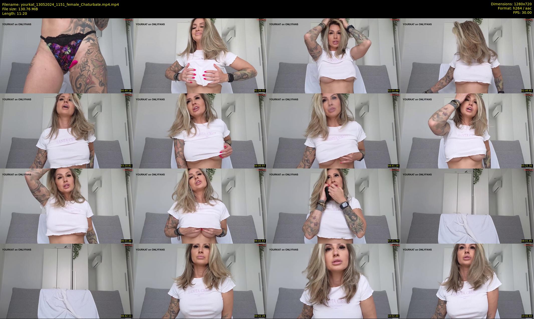 yourkat — 12 minute Chaturbate female cam show recording, 720p, May 13, 2024