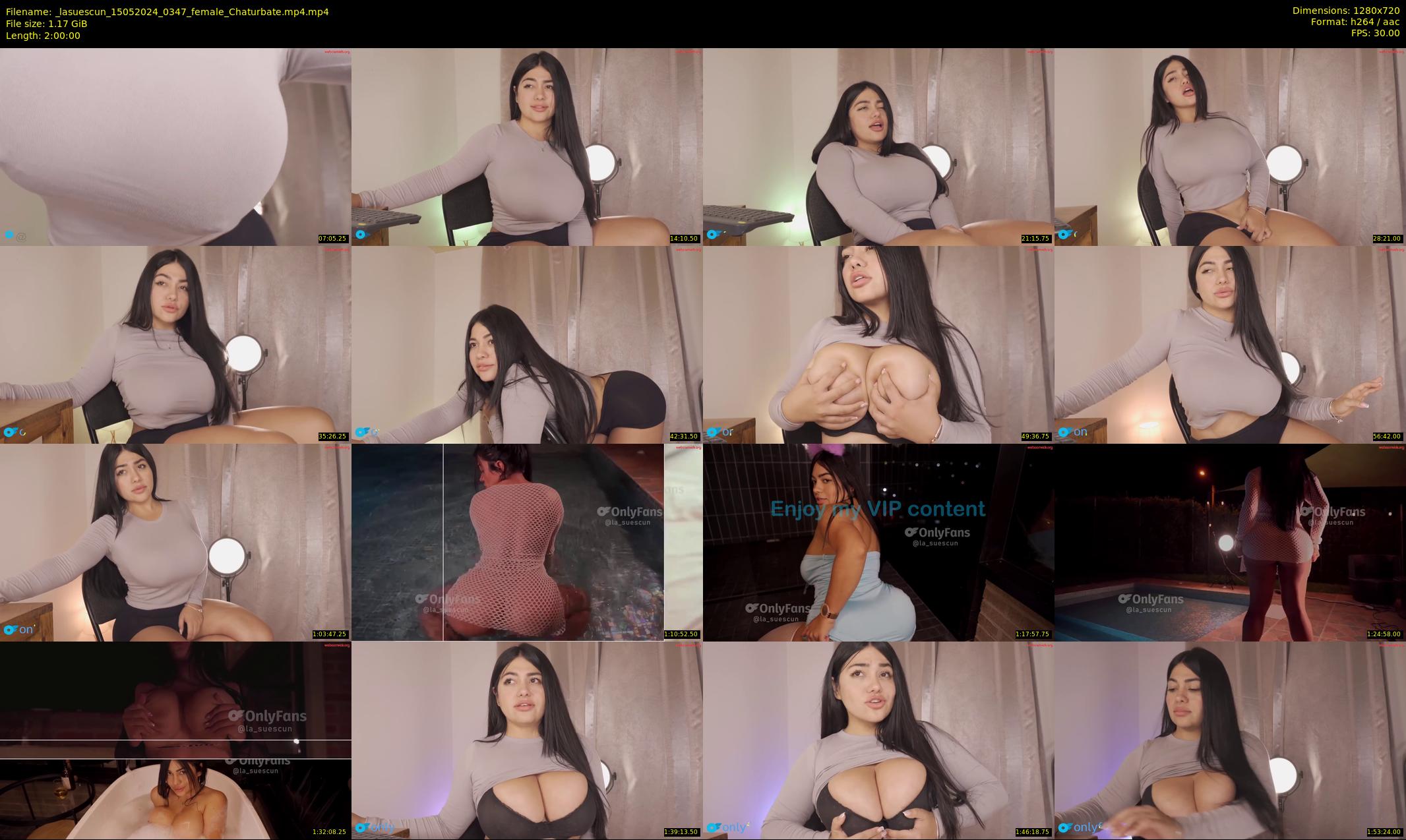 _lasuescun — 120 minute Chaturbate female cam show recording, 720p, May 15, 2024
