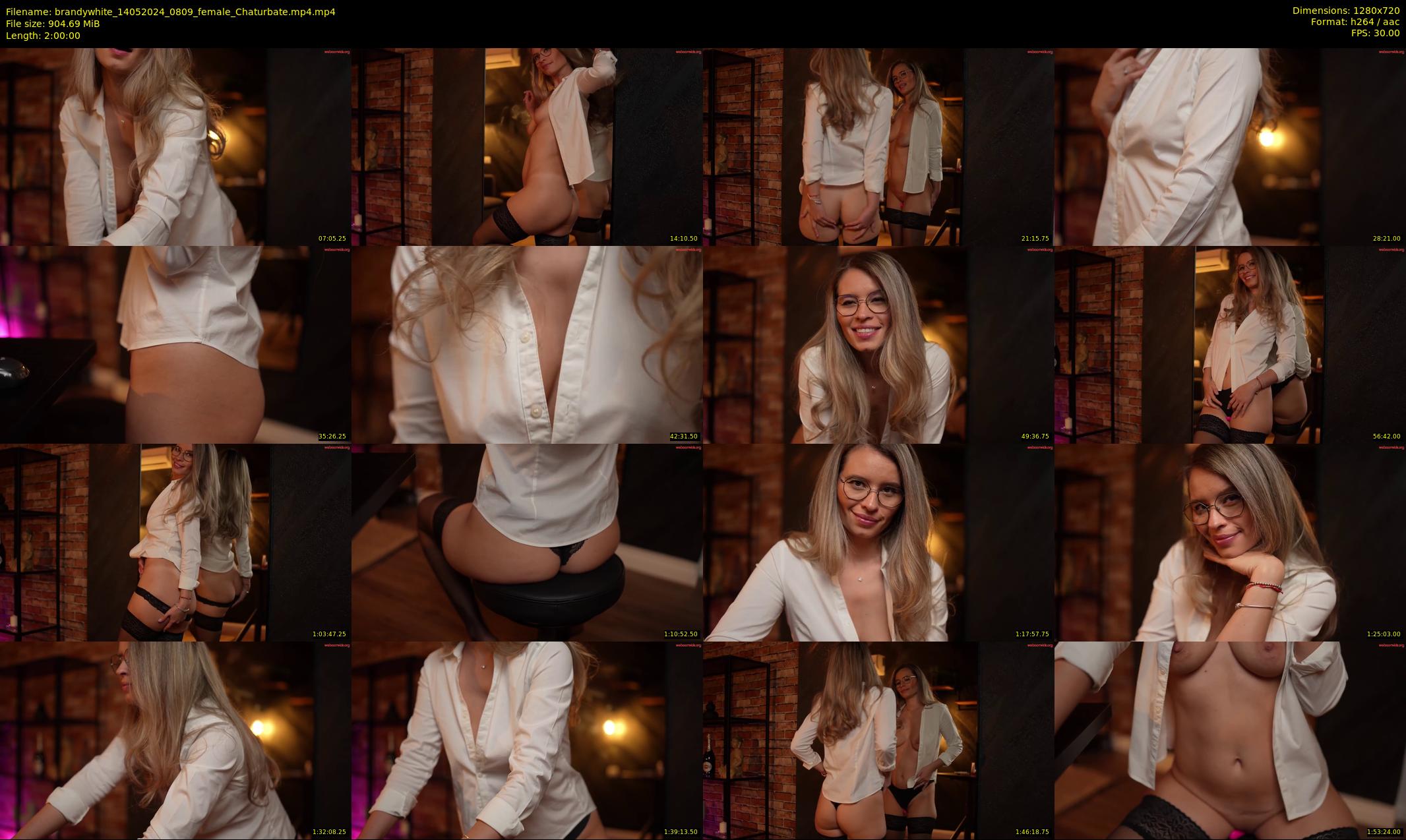 brandywhite — 120 minute Chaturbate female cam show recording, 720p, May 14, 2024