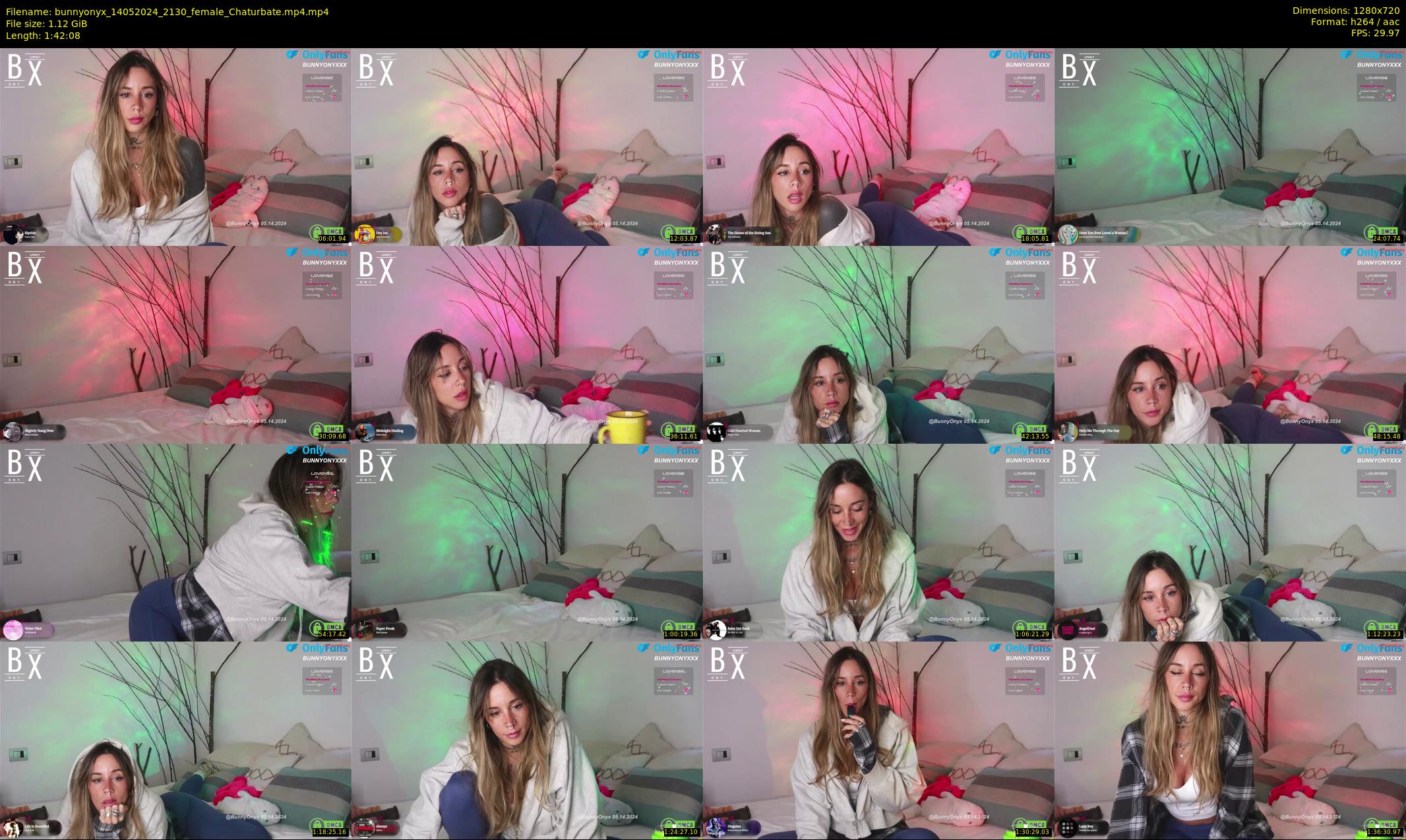 bunnyonyx — 103 minute Chaturbate female cam show recording, 720p, May 14, 2024