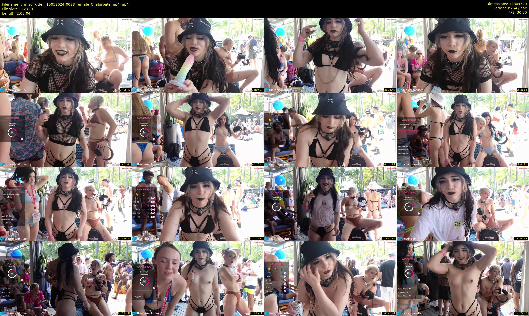 crimsonkitten — 121 minute Chaturbate female cam show recording, 720p, May 15, 2024