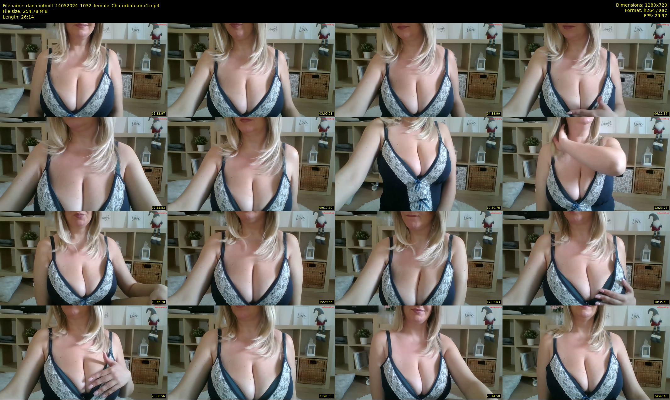 danahotmilf — 27 minute Chaturbate female cam show recording, 720p, May 14, 2024