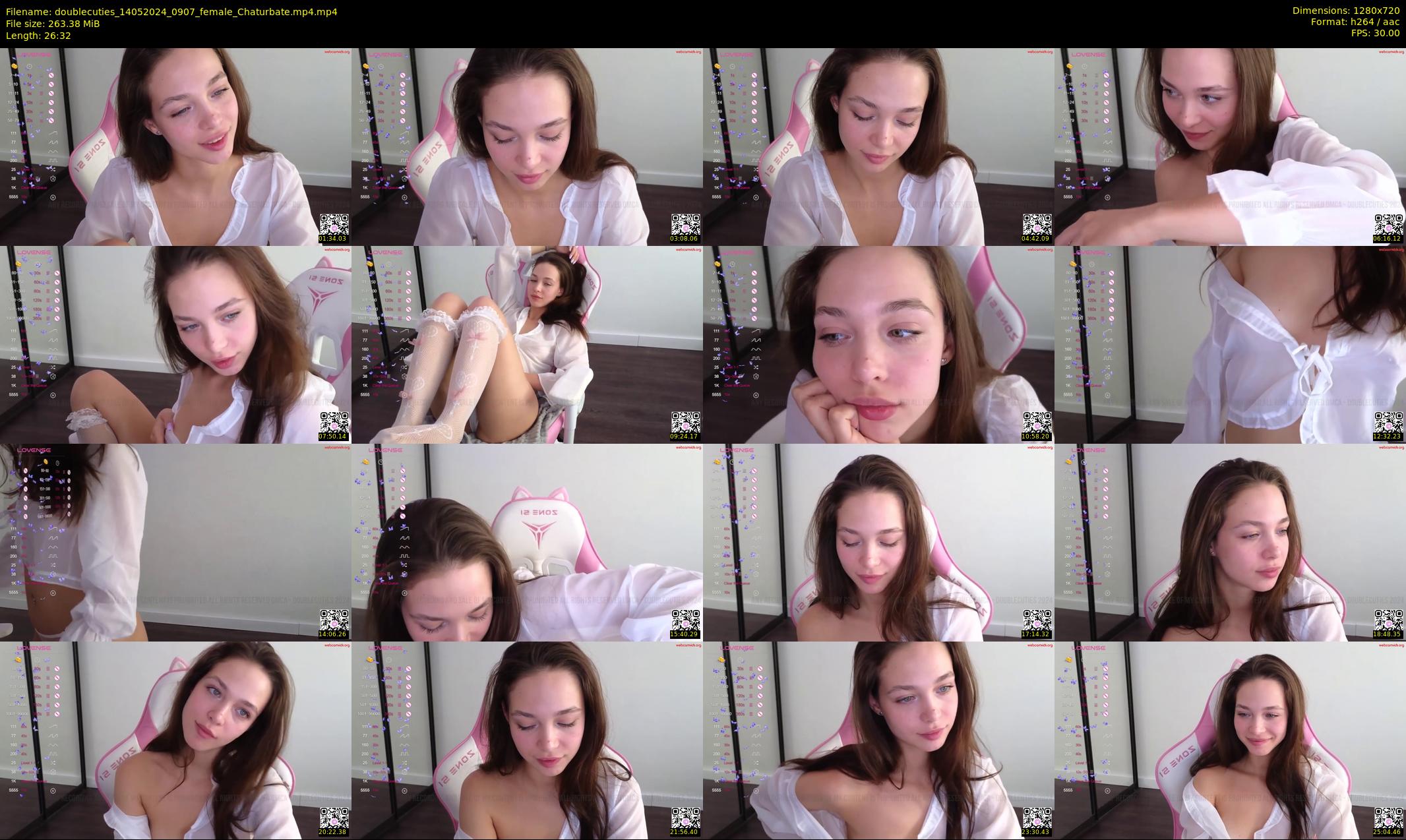 doublecuties — 27 minute Chaturbate couple cam show recording, 720p, May 14, 2024