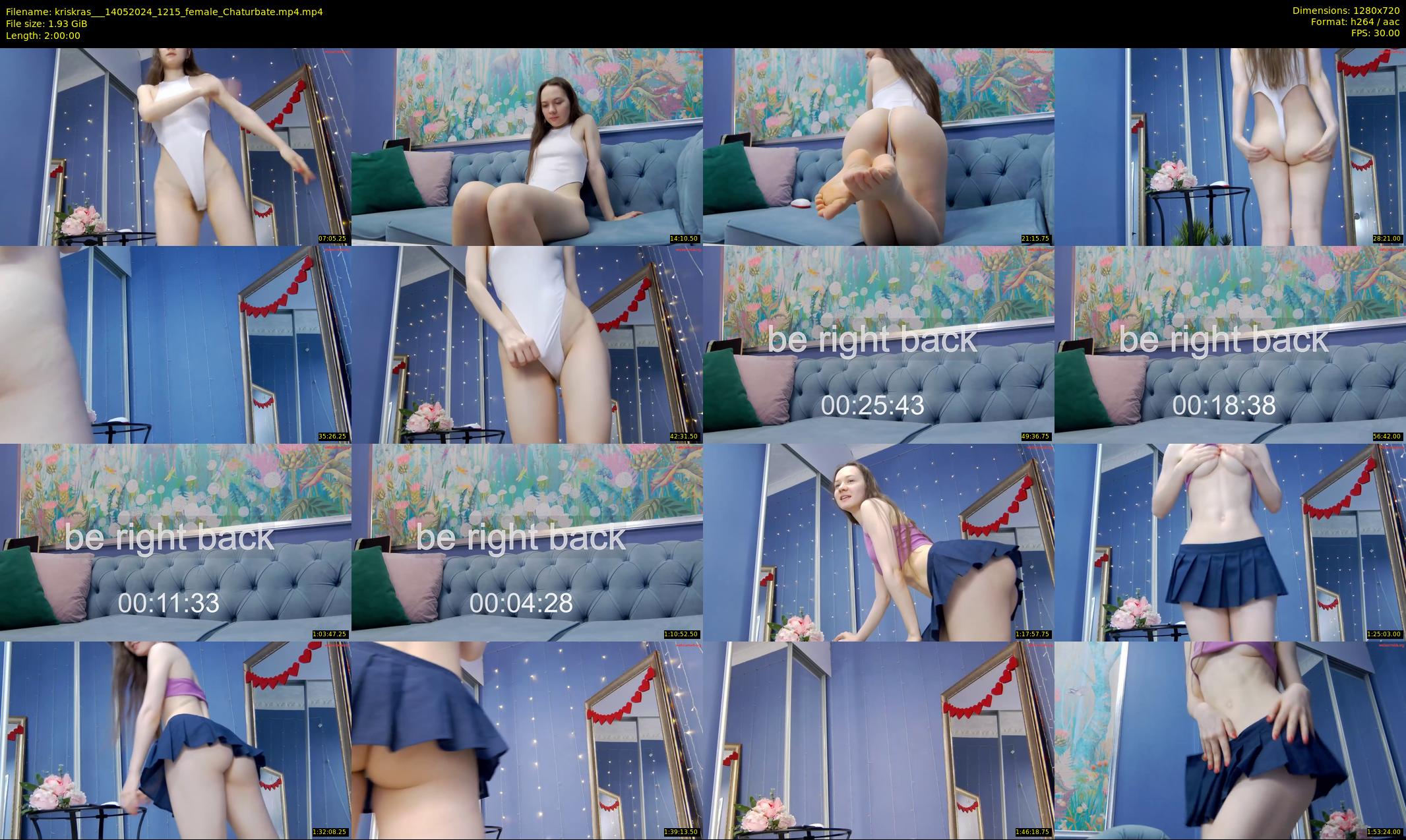kriskras__ — 120 minute Chaturbate female cam show recording, 720p, May 14, 2024