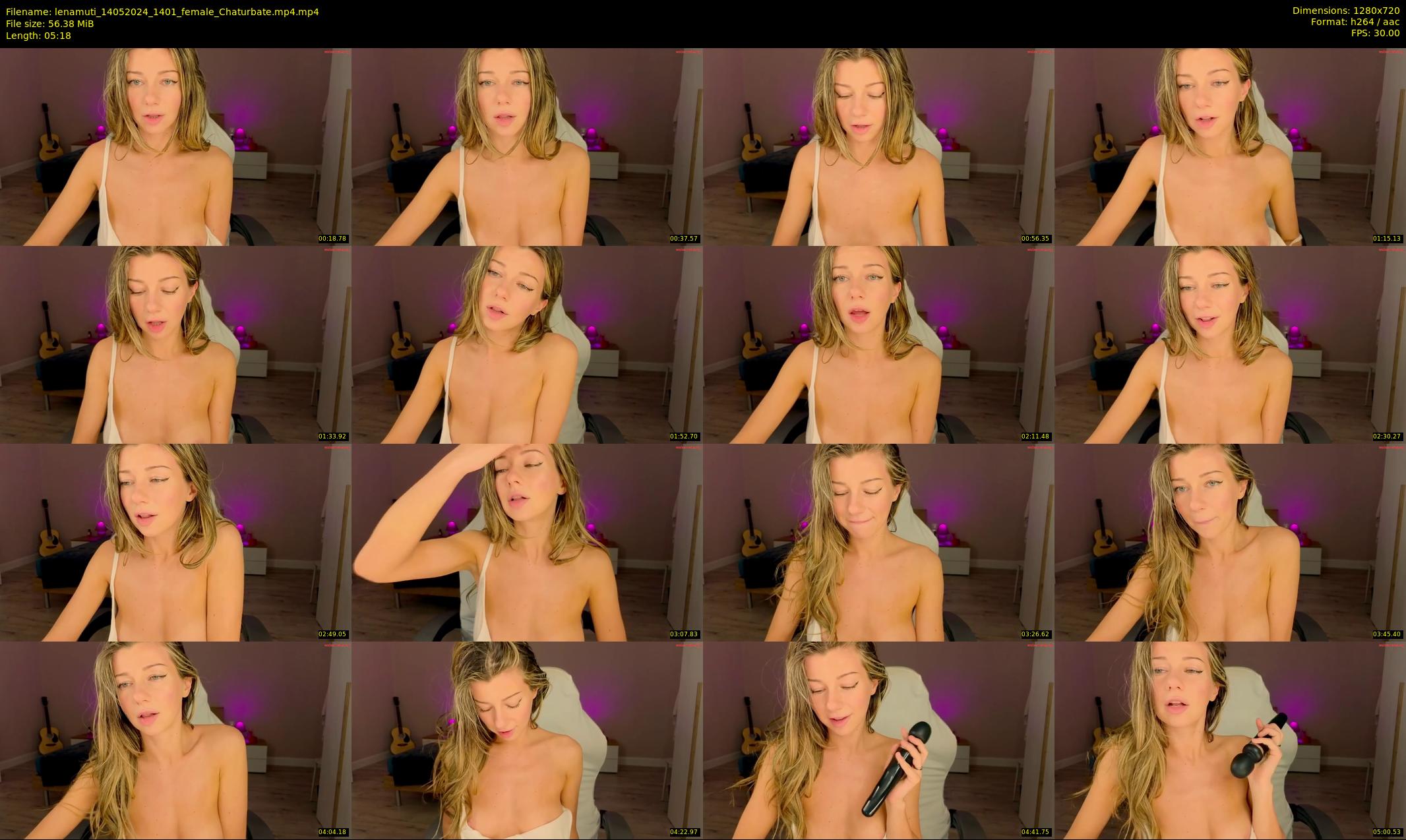 lenamuti — 6 minute Chaturbate female cam show recording, 720p, May 14, 2024
