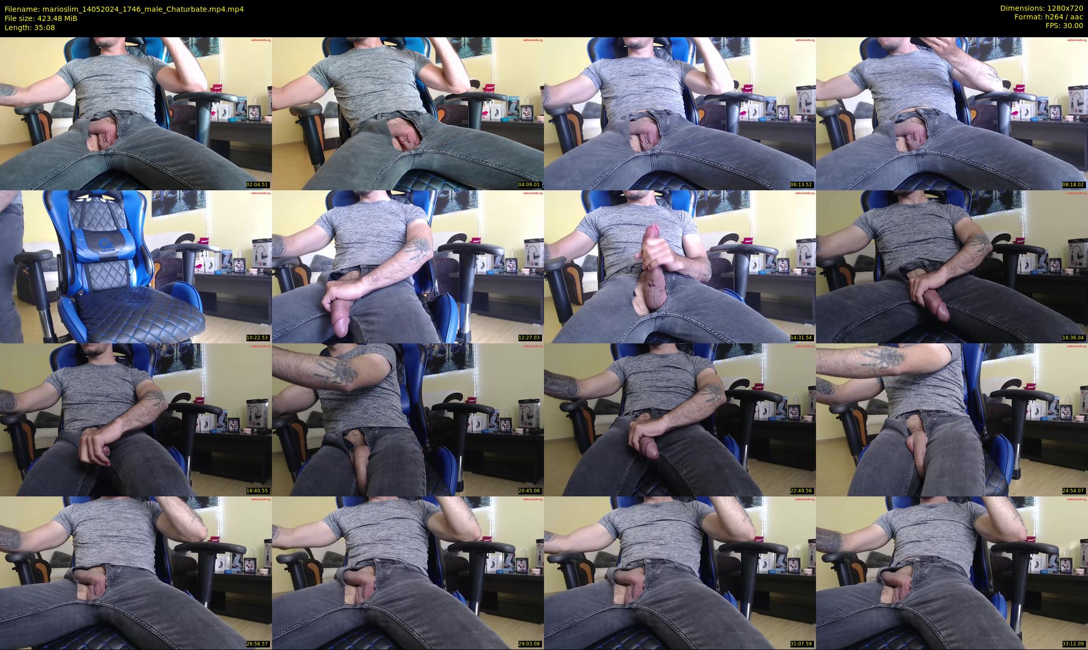 marioslim — 36 minute Chaturbate male cam show recording, 720p, May 14, 2024