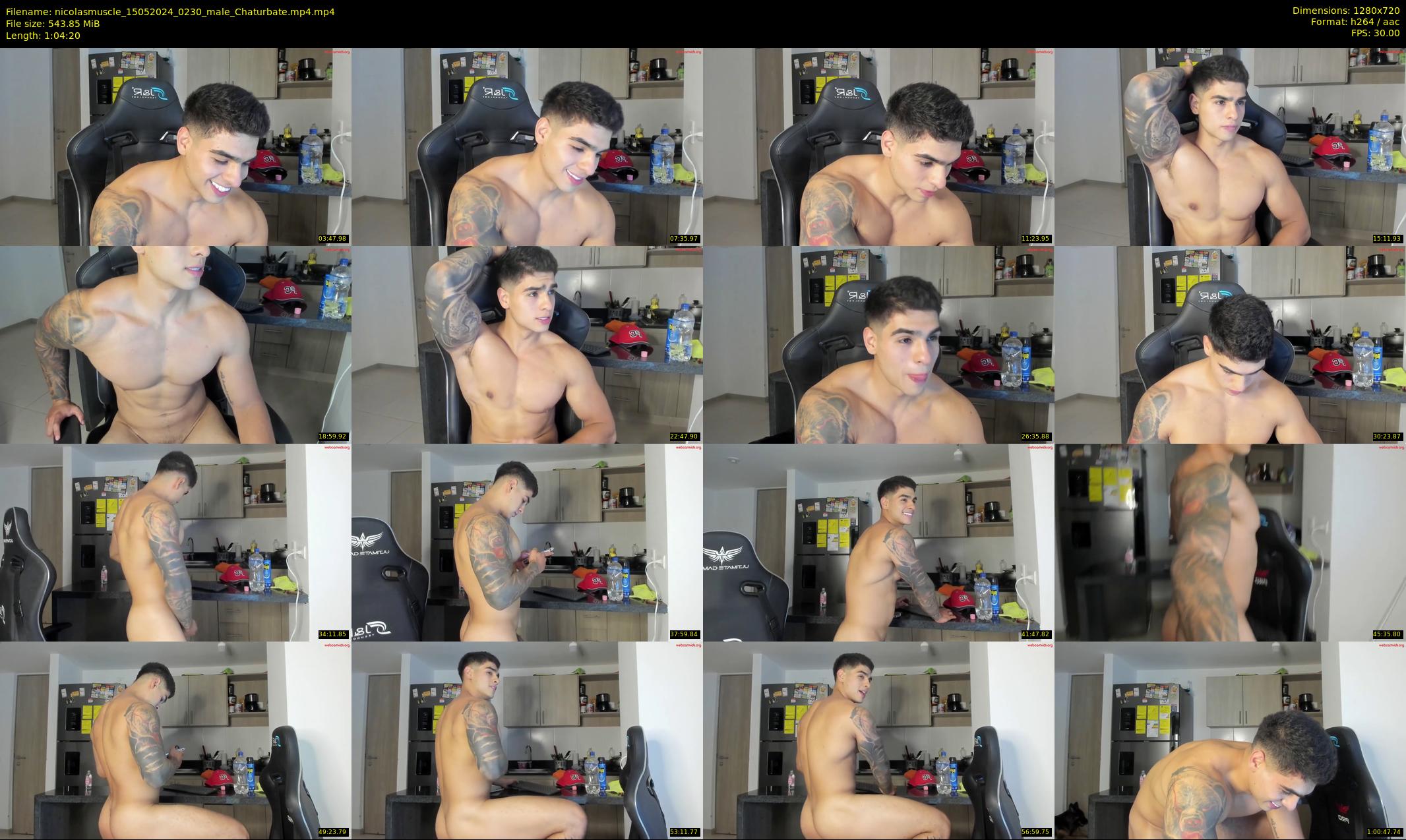 nicolasmuscle — 65 minute Chaturbate male cam show recording, 720p, May 15, 2024