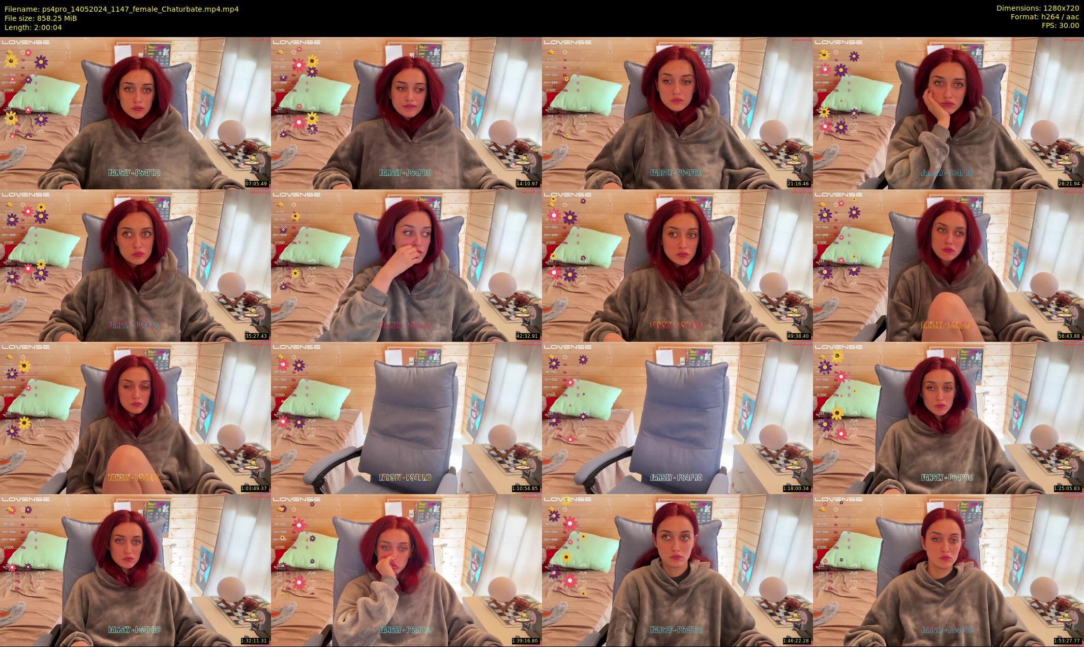 ps4pro — 121 minute Chaturbate female cam show recording, 720p, May 14, 2024