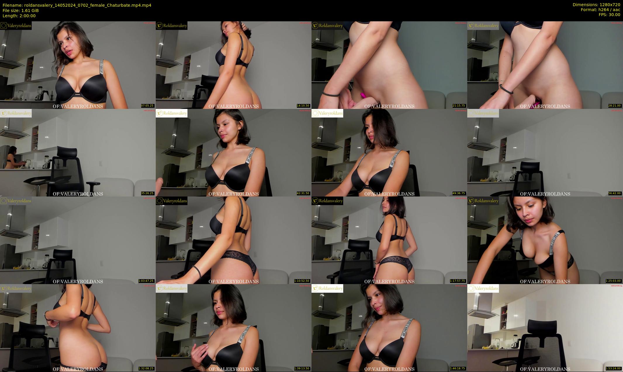 roldansvalery — 120 minute Chaturbate female cam show recording, 720p, May 14, 2024
