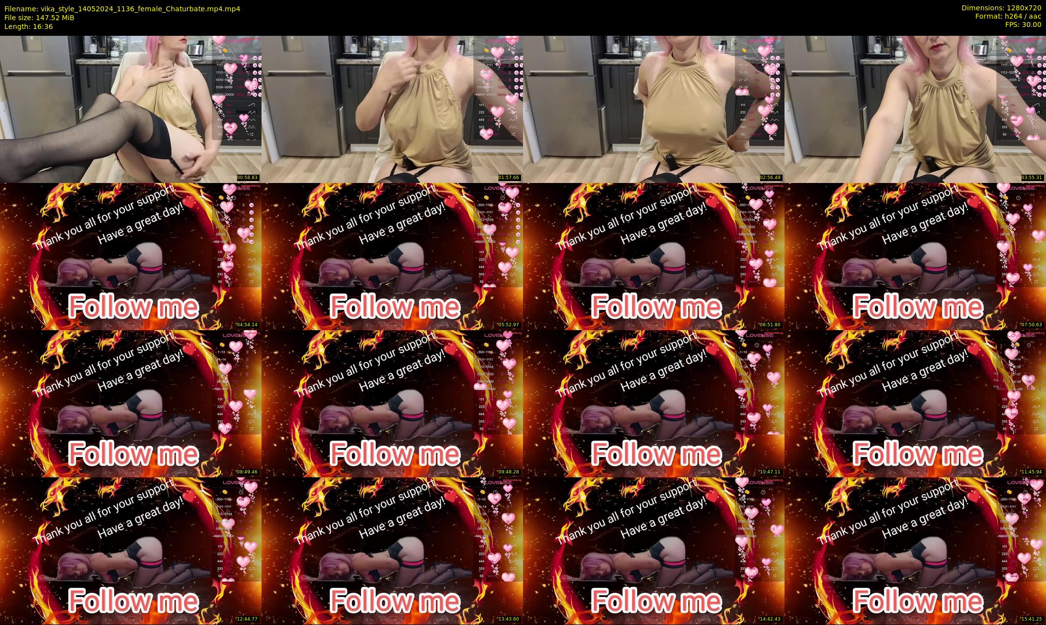 vika_style — 17 minute Chaturbate female cam show recording, 720p, May 14, 2024