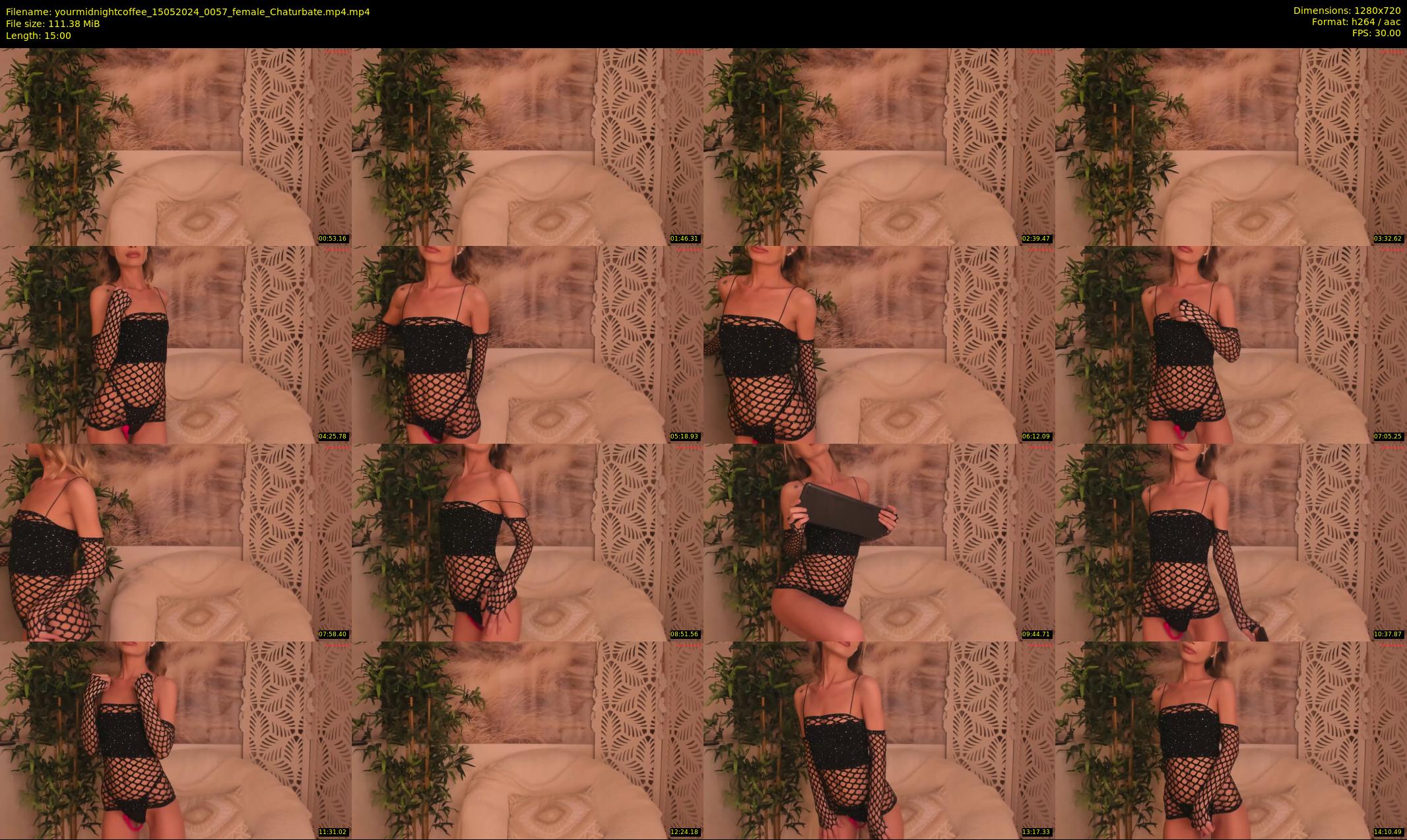 yourmidnightcoffee — 15 minute Chaturbate female cam show recording, 720p, May 15, 2024