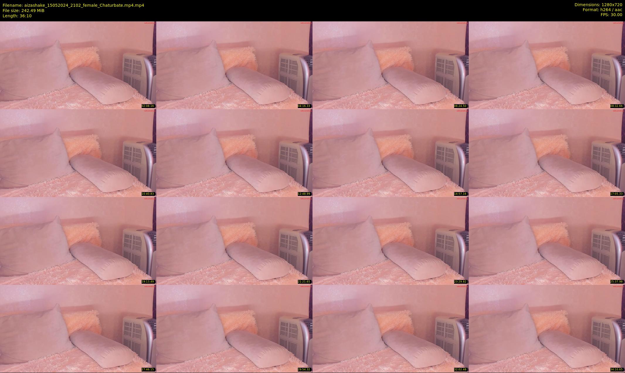 aizashake — 37 minute Chaturbate female cam show recording, 720p, May 15, 2024