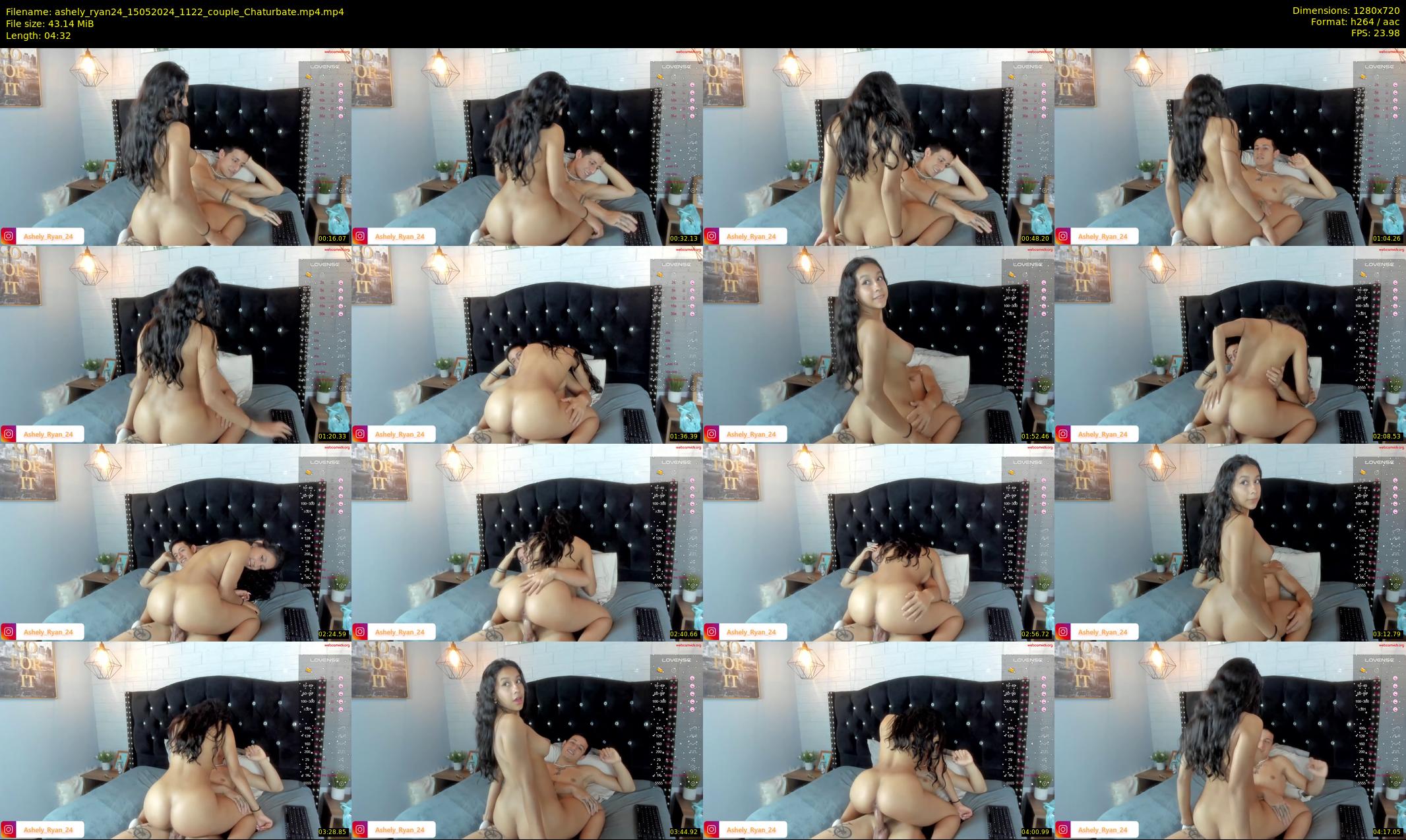 ashely_ryan24 — 5 minute Chaturbate couple cam show recording, 720p, May 15, 2024