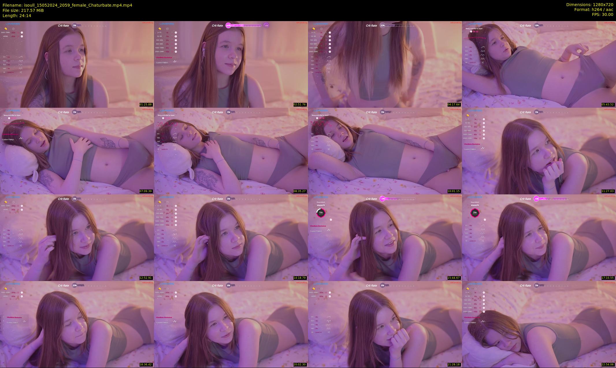 isoull — 25 minute Chaturbate female cam show recording, 720p, May 15, 2024