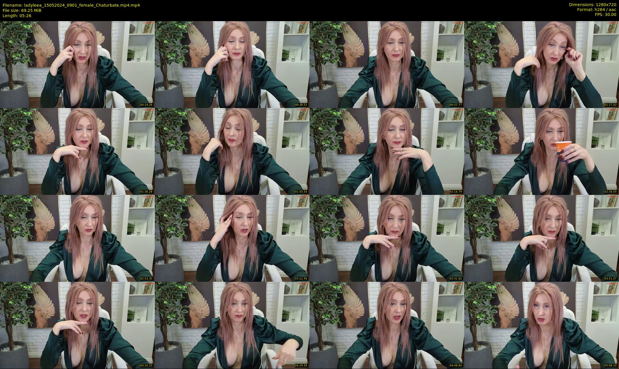 ladyleea — 6 minute Chaturbate female cam show recording, 720p, May 15, 2024