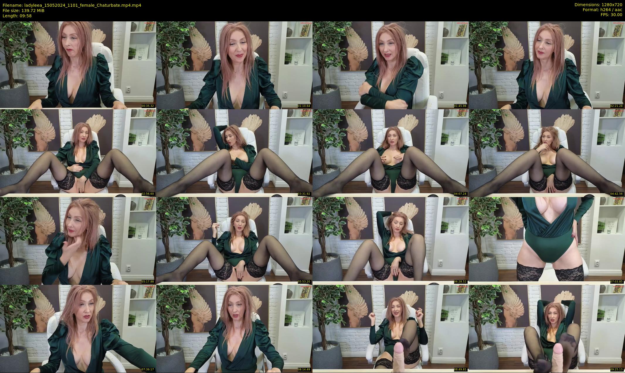 ladyleea — 10 minute Chaturbate female cam show recording, 720p, May 15, 2024