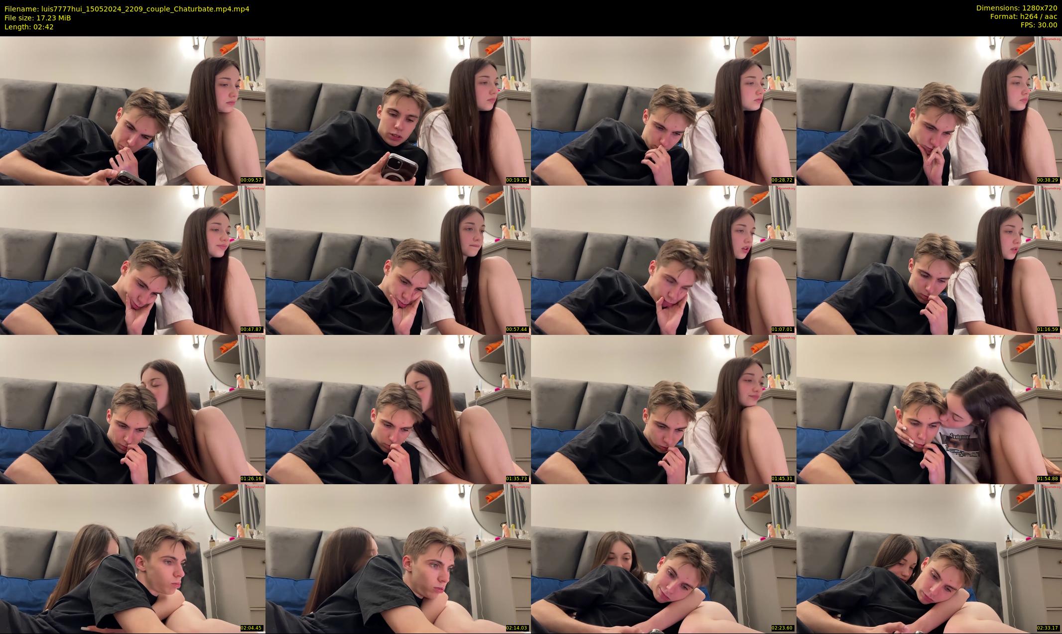 luis7777hui — 3 minute Chaturbate couple cam show recording, 720p, May 15, 2024