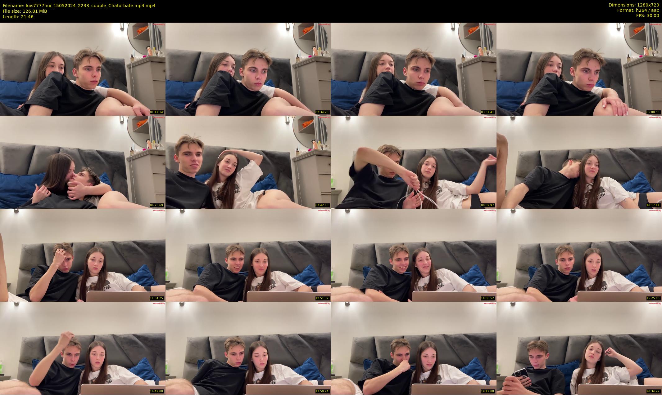 luis7777hui — 22 minute Chaturbate couple cam show recording, 720p, May 15, 2024