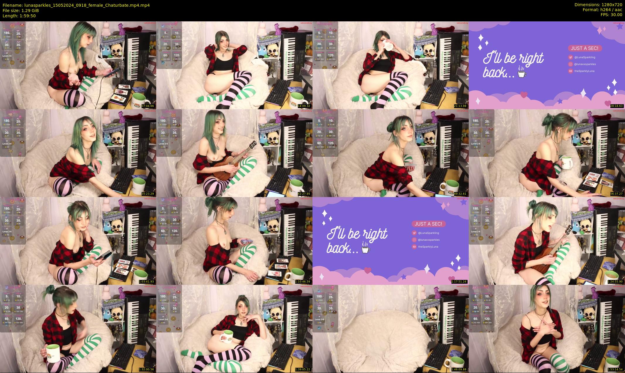 lunasparkles — 120 minute Chaturbate female cam show recording, 720p, May 15, 2024