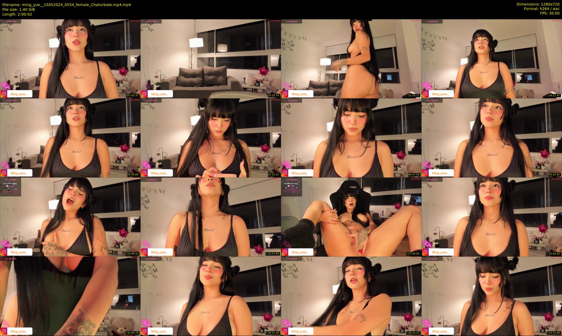 ming_yue_ — 121 minute Chaturbate female cam show recording, 720p, May 15, 2024