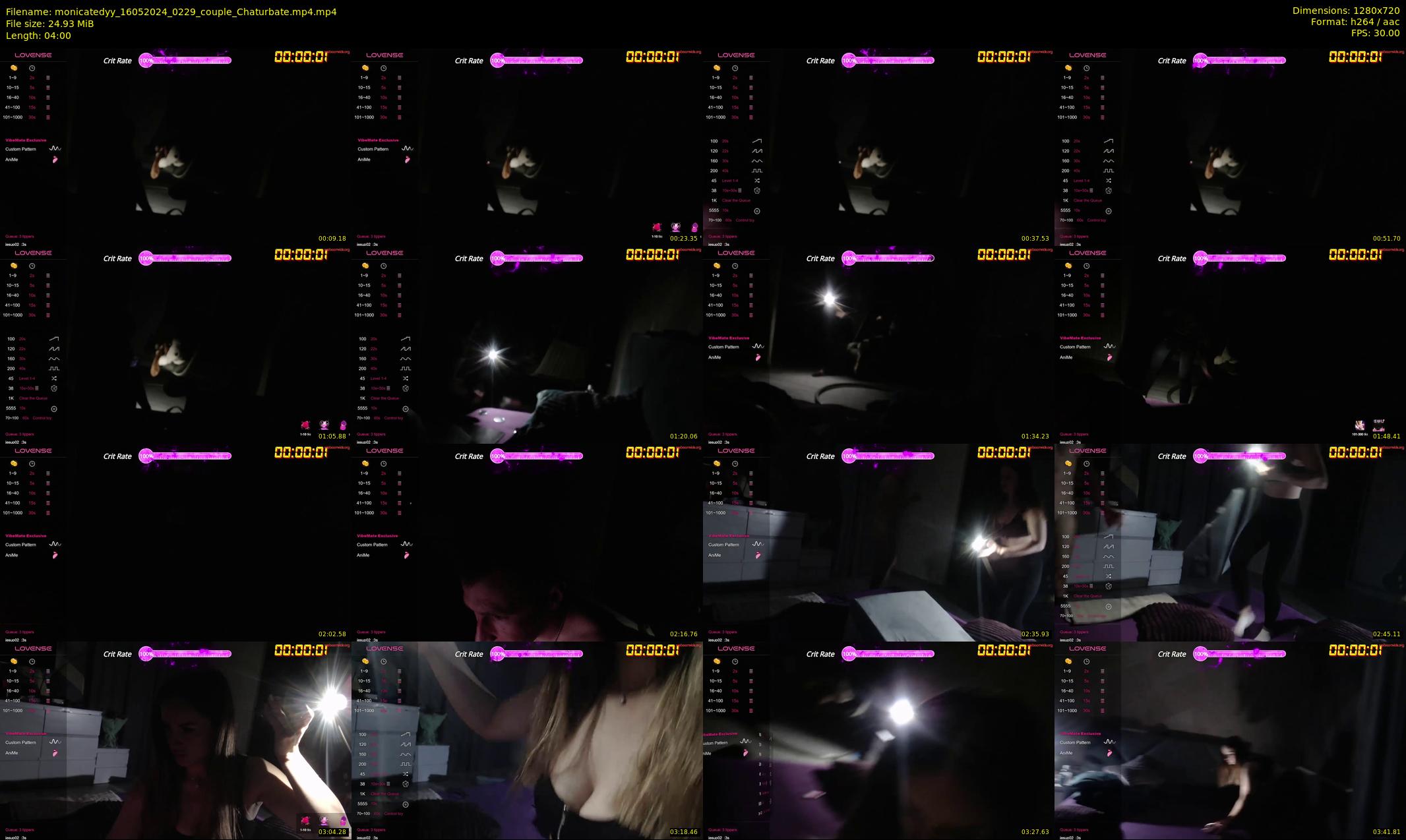 monicatedyy — 4 minute Chaturbate couple cam show recording, 720p, May 16, 2024