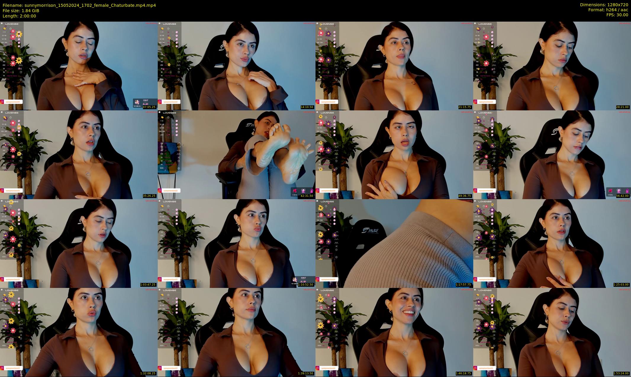 sunnymorrison — 120 minute Chaturbate female cam show recording, 720p, May 15, 2024