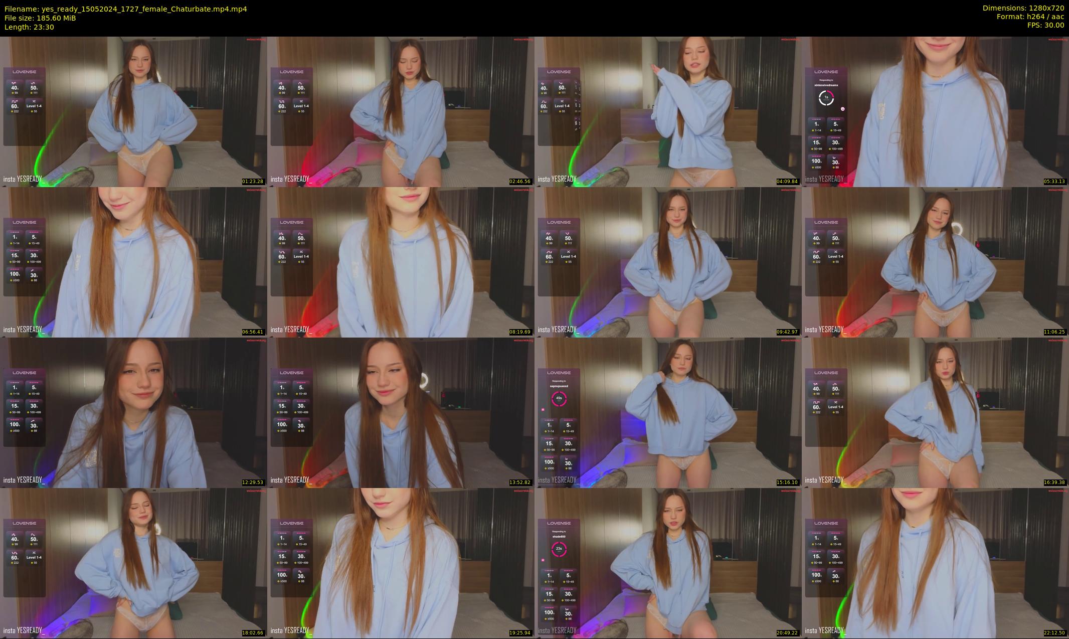 yes_ready — 24 minute Chaturbate female cam show recording, 720p, May 15, 2024