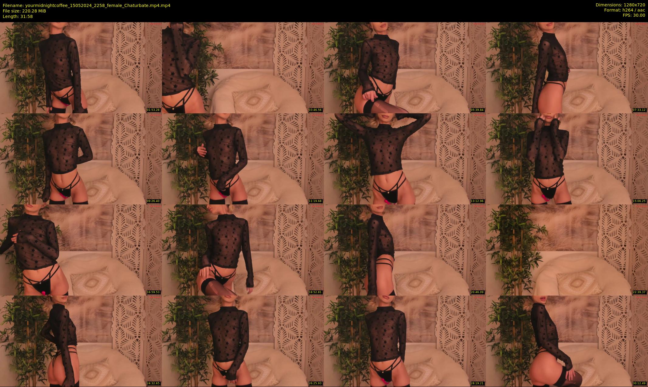 yourmidnightcoffee — 32 minute Chaturbate female cam show recording, 720p, May 15, 2024