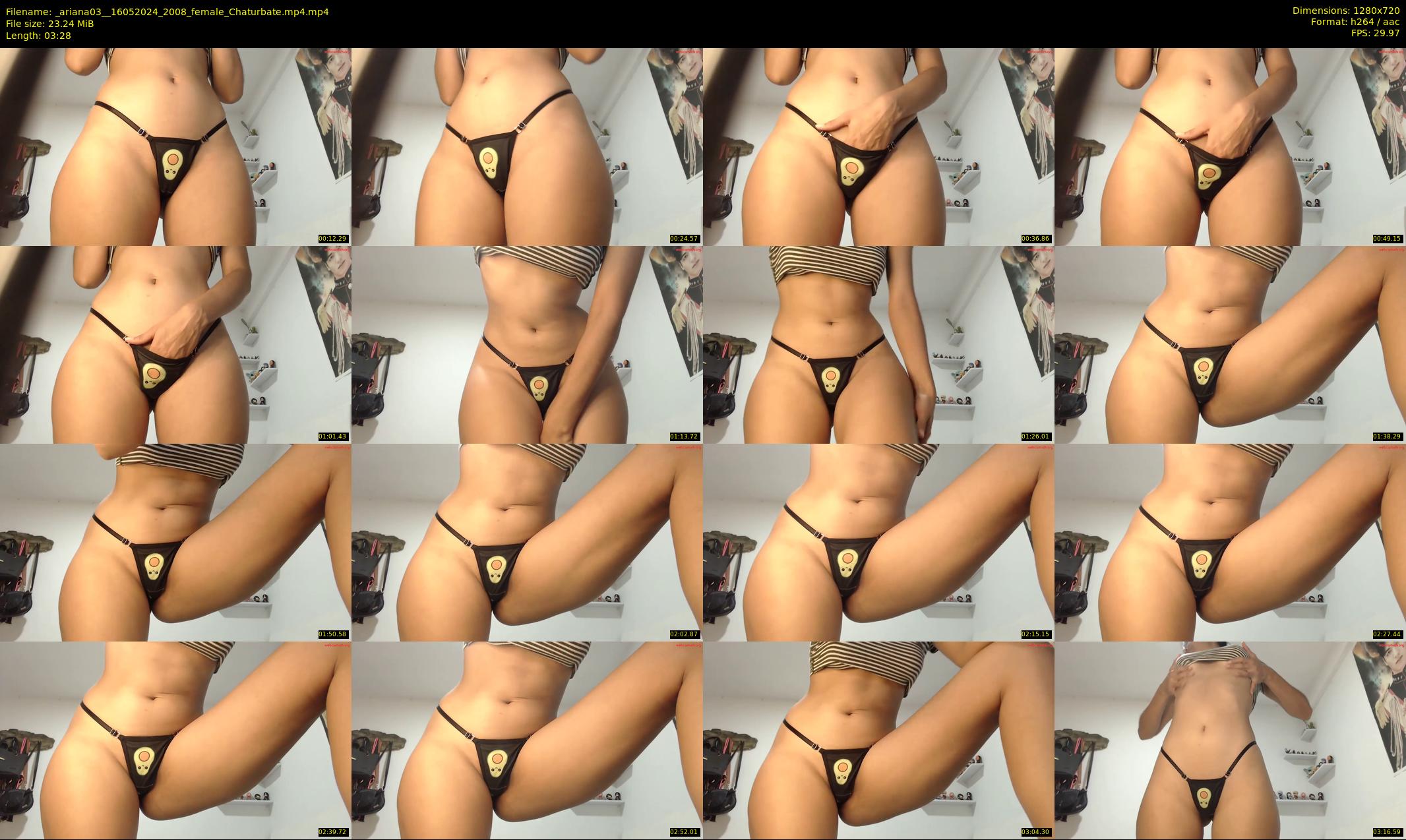 _ariana03_ — 4 minute Chaturbate female cam show recording, 720p, May 16, 2024