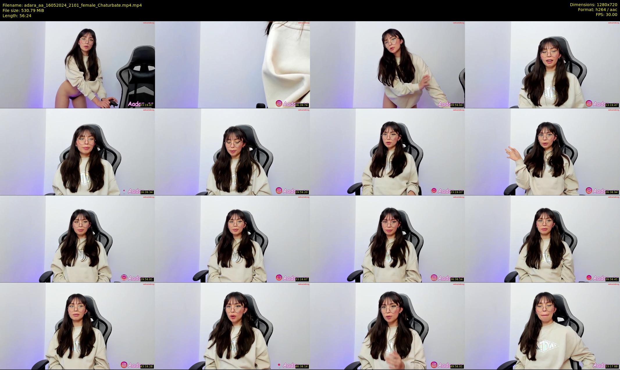 adara_aa — 57 minute Chaturbate female cam show recording, 720p, May 16, 2024