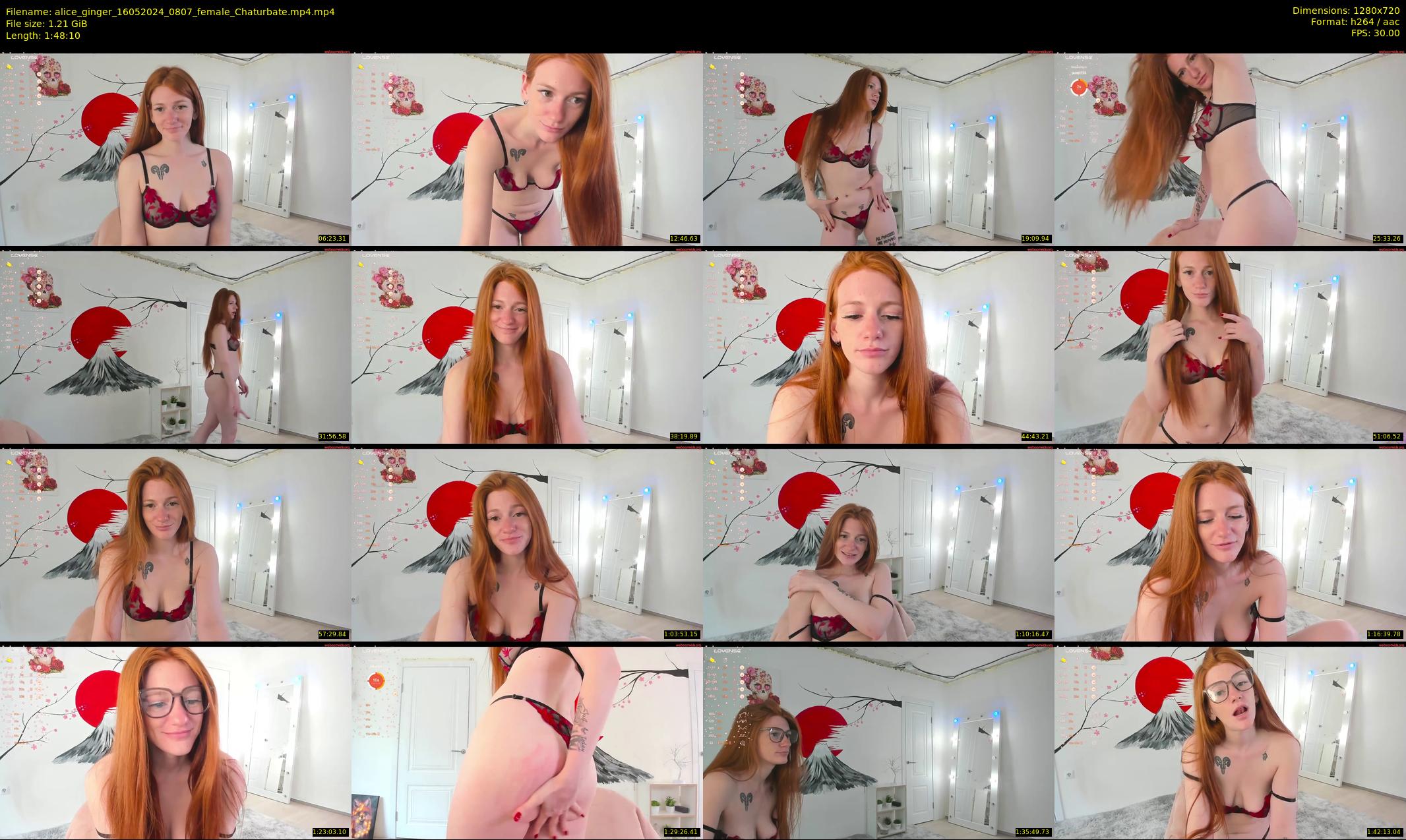 alice_ginger — 109 minute Chaturbate female cam show recording, 720p, May 16, 2024
