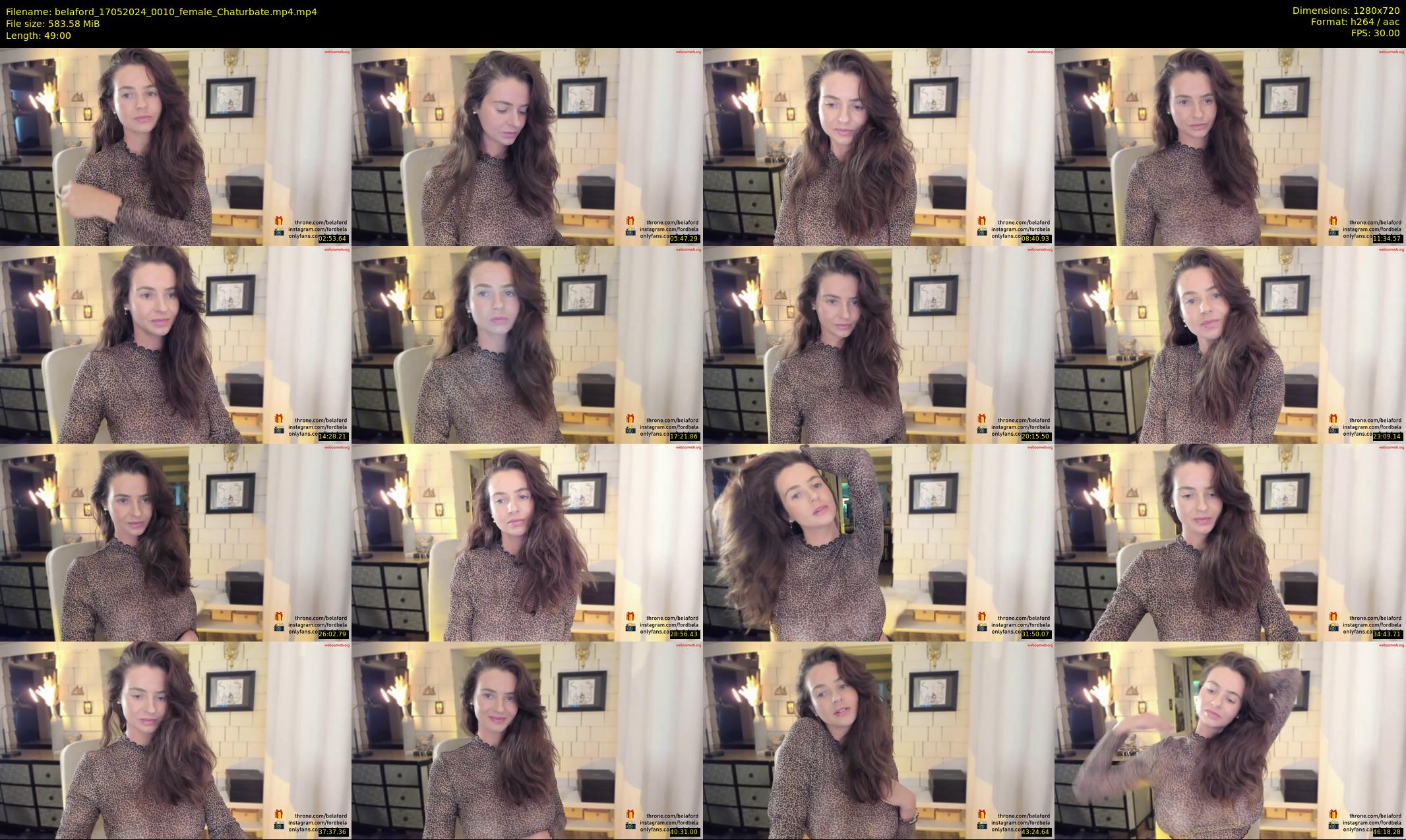 belaford — 49 minute Chaturbate female cam show recording, 720p, May 17, 2024