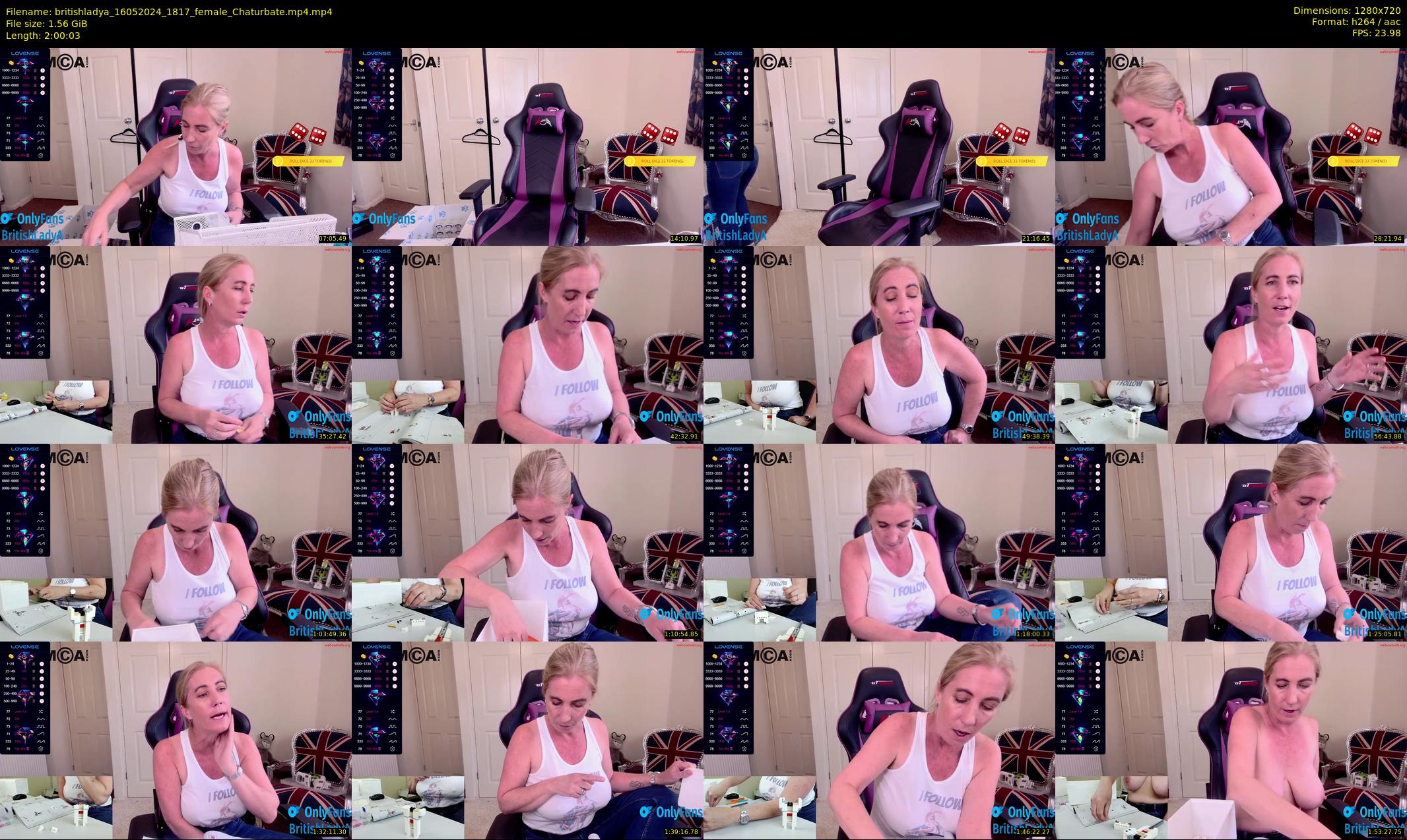 britishladya — 121 minute Chaturbate female cam show recording, 720p, May 16, 2024
