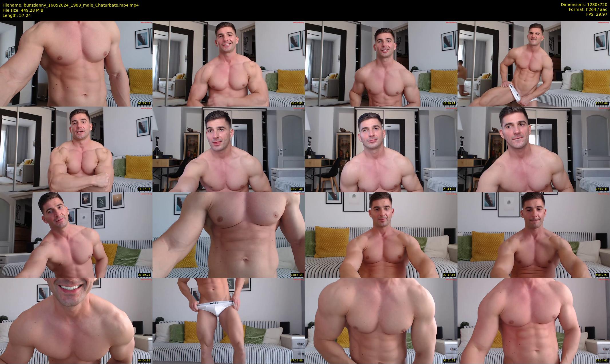 bunzdanny — 58 minute Chaturbate male cam show recording, 720p, May 16, 2024