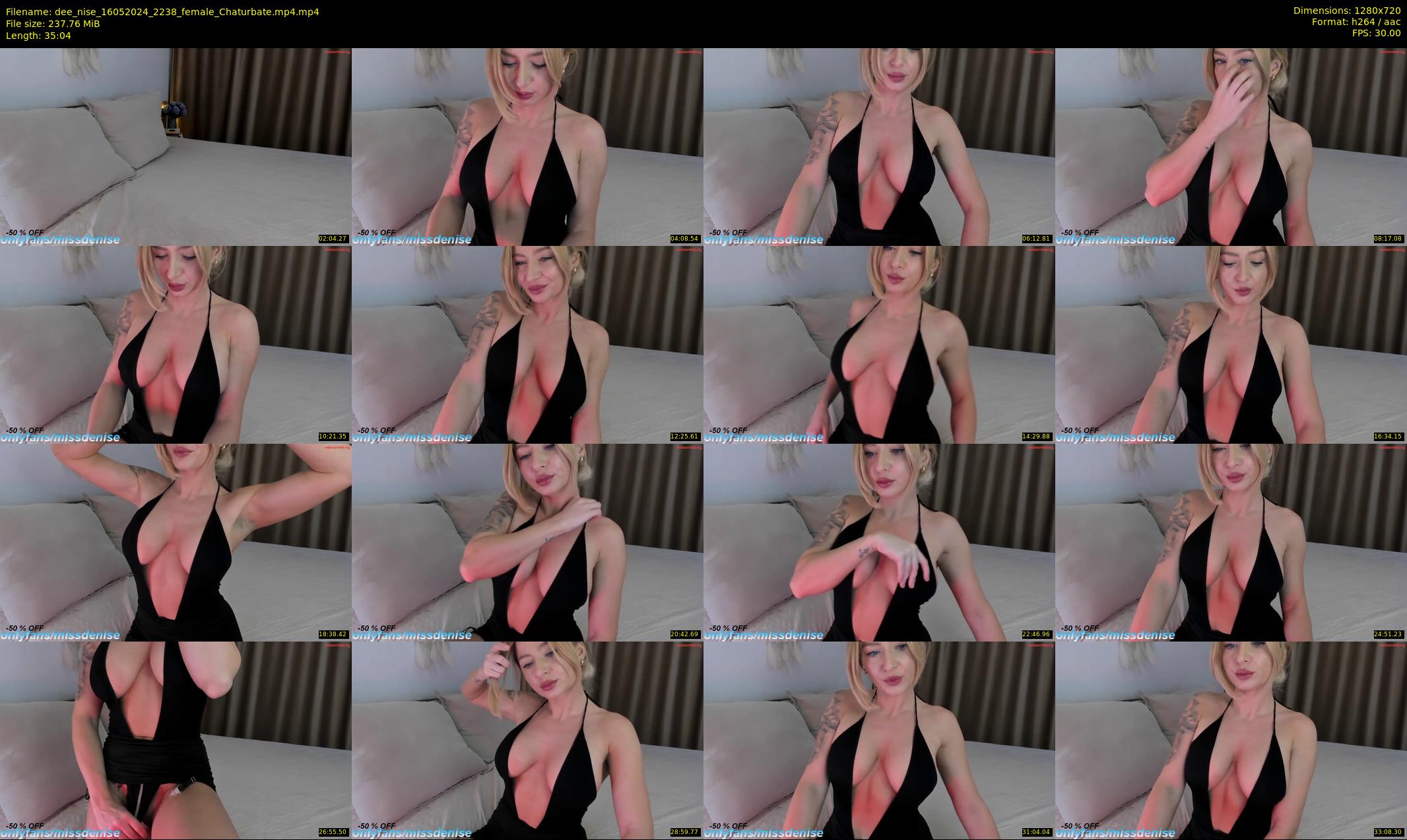 dee_nise — 36 minute Chaturbate female cam show recording, 720p, May 16, 2024