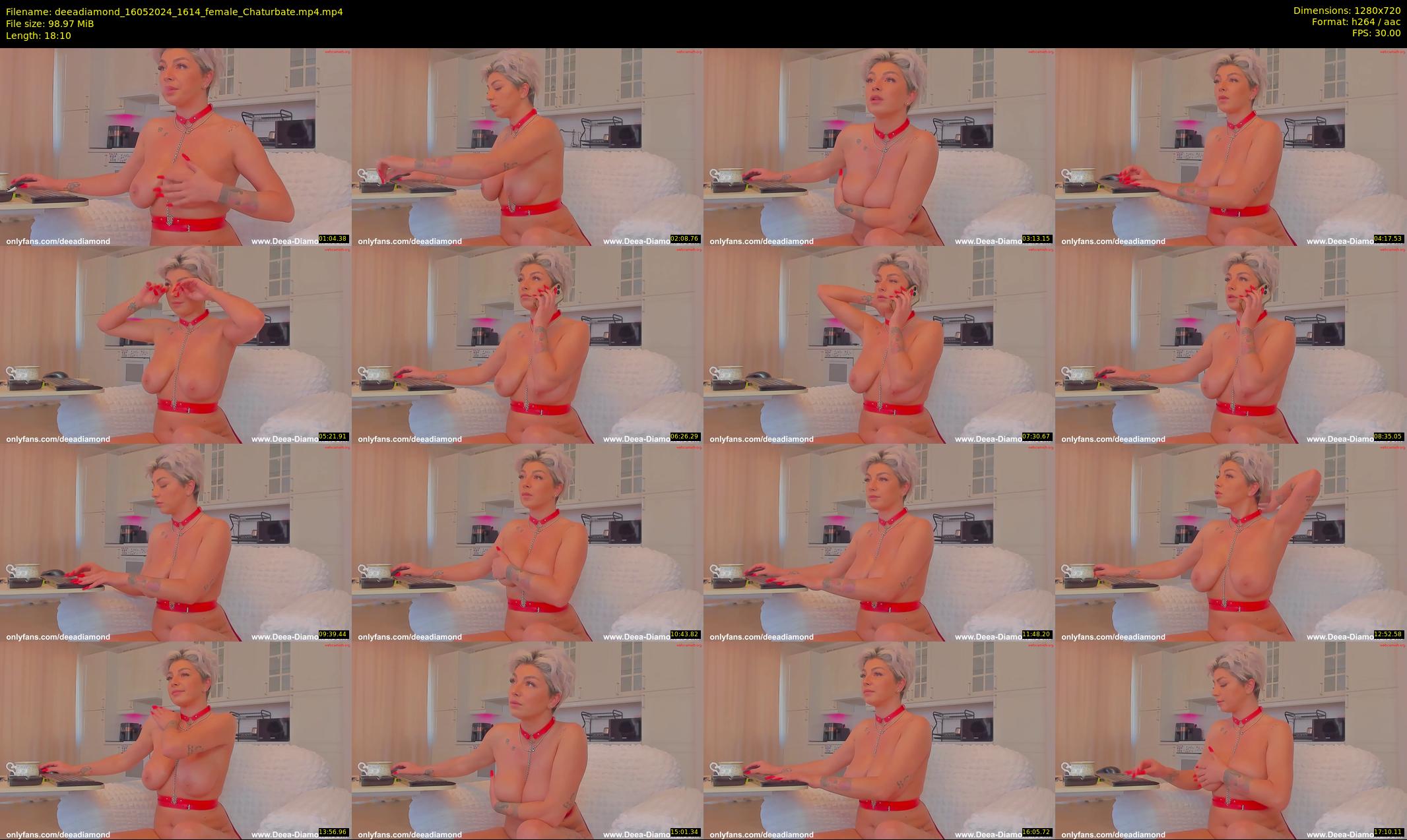 deeadiamond — 19 minute Chaturbate female cam show recording, 720p, May 16, 2024