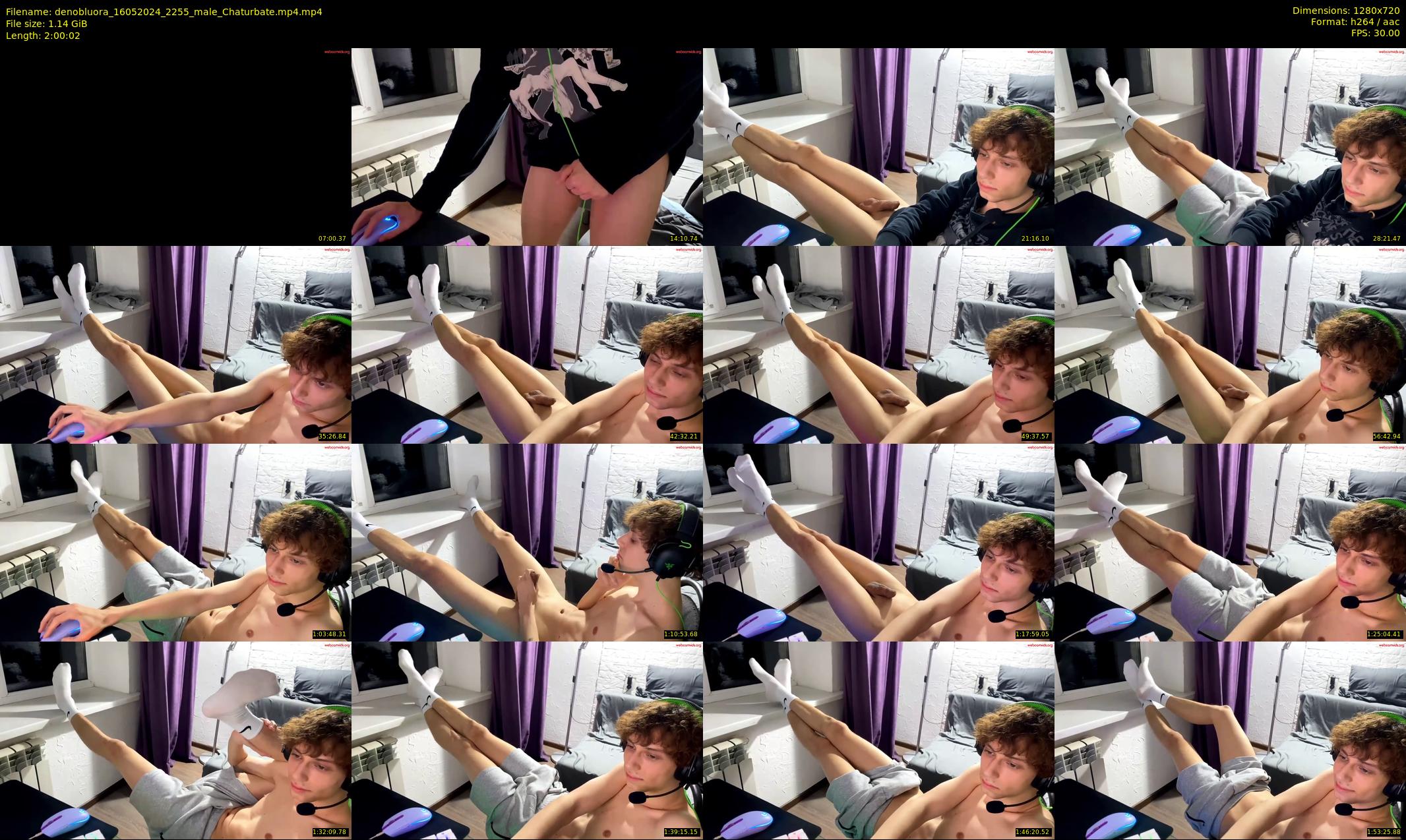 denobluora — 121 minute Chaturbate male cam show recording, 720p, May 16, 2024