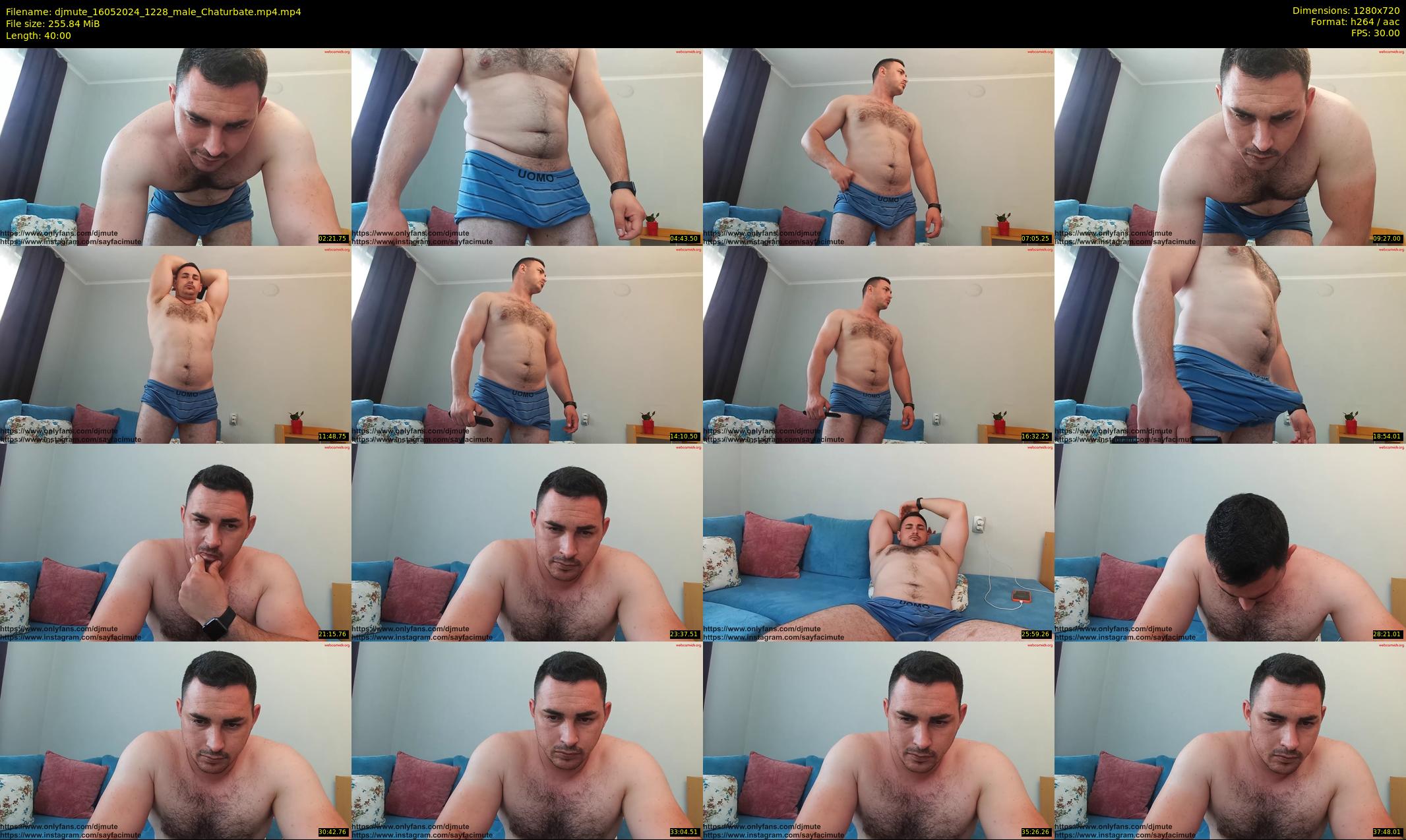 djmute — 40 minute Chaturbate male cam show recording, 720p, May 16, 2024