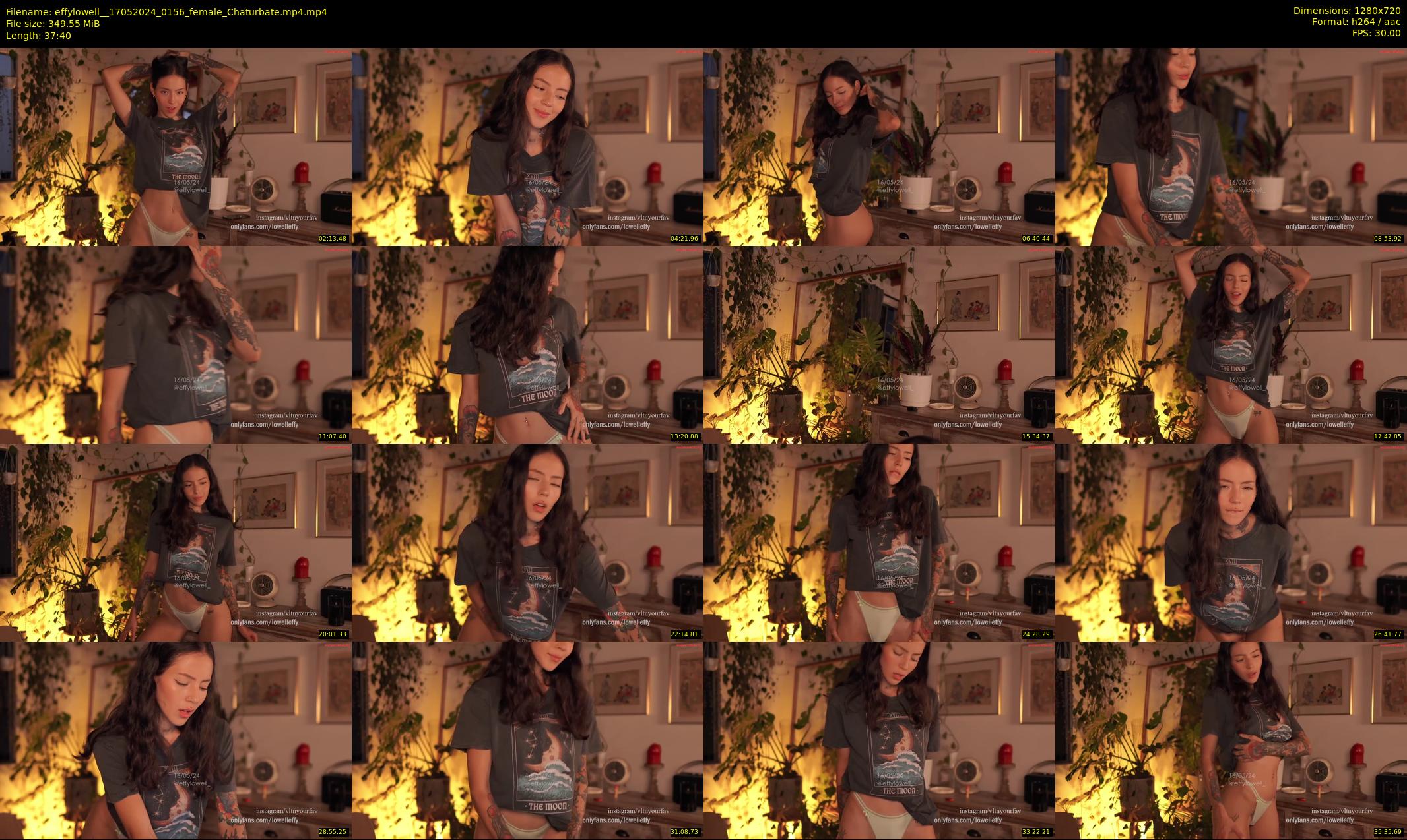 effylowell_ — 38 minute Chaturbate female cam show recording, 720p, May 17, 2024